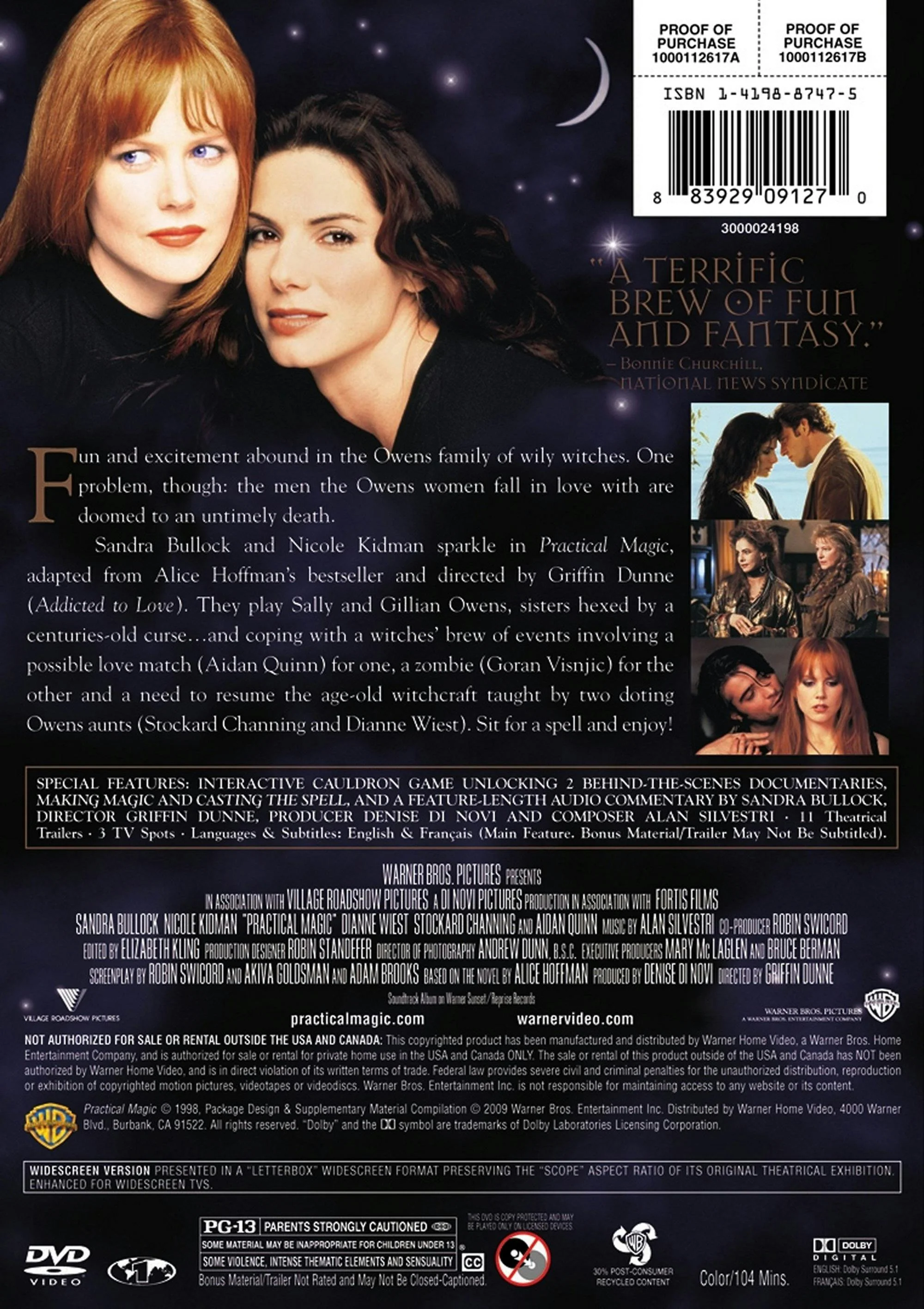 Practical Magic (DVD New Packaging) [DVD] - Image 2