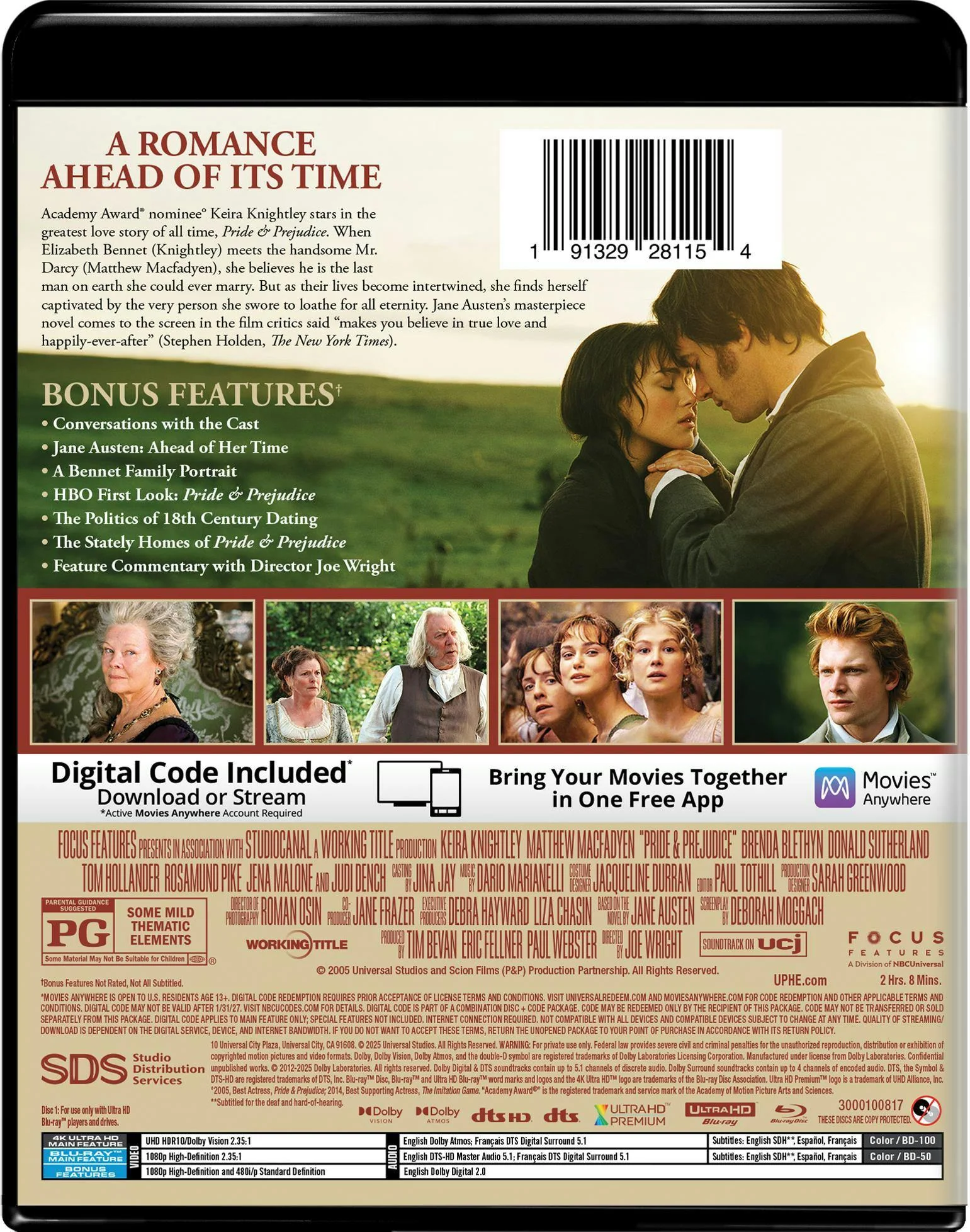 Pride & Prejudice - 4K Ultra HD + Blu-ray + Digital (4K Ultra HD + Blu-ray + Digital) [UHD] - Image 3