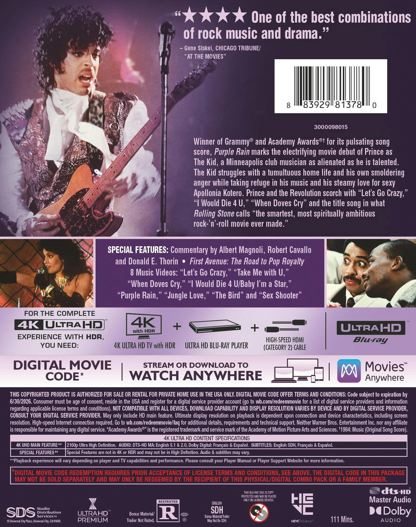 Purple Rain (4K Ultra HD) [UHD] - Image 3