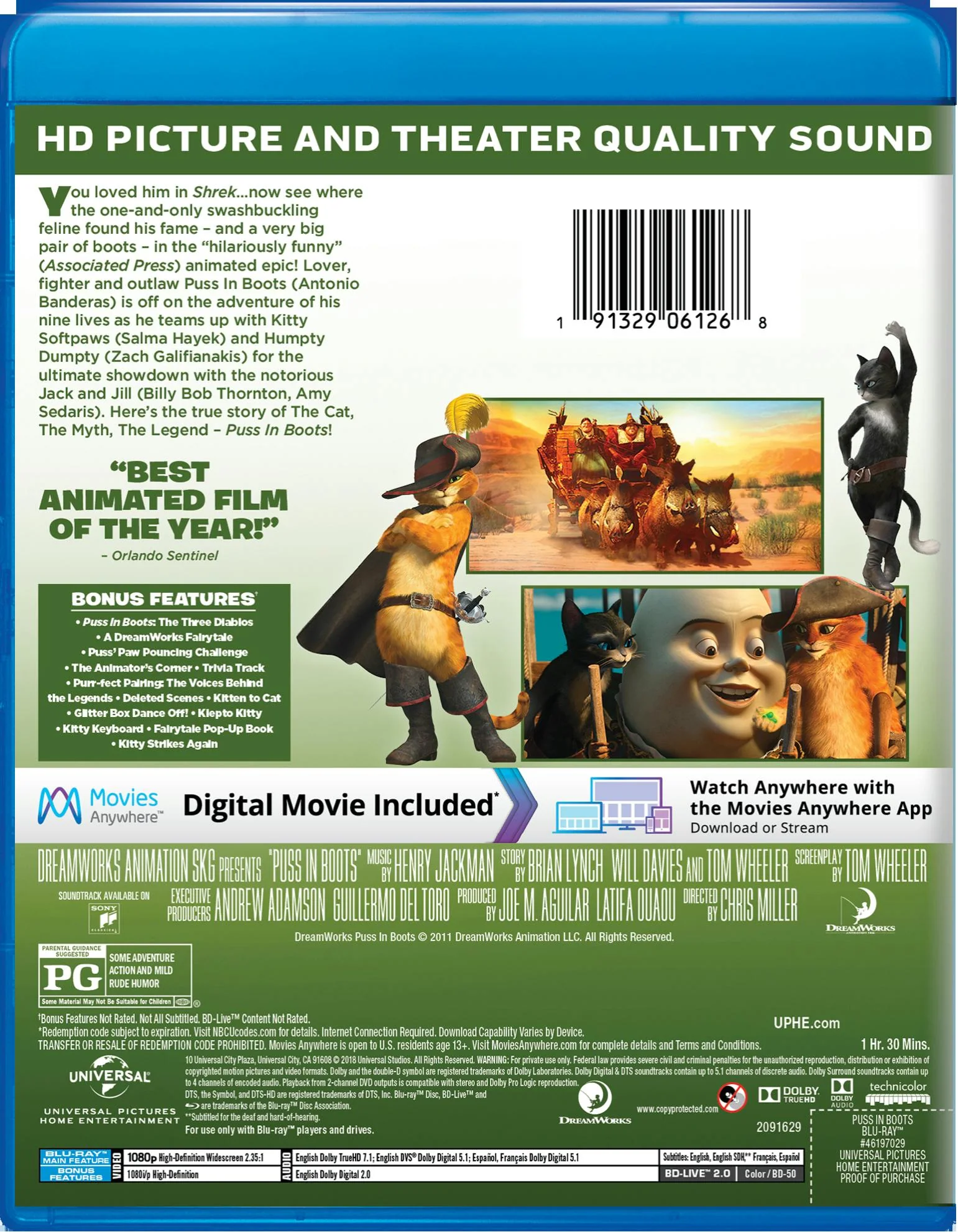 Puss in Boots (Blu-ray New Box Art) [Blu-ray] - Image 2