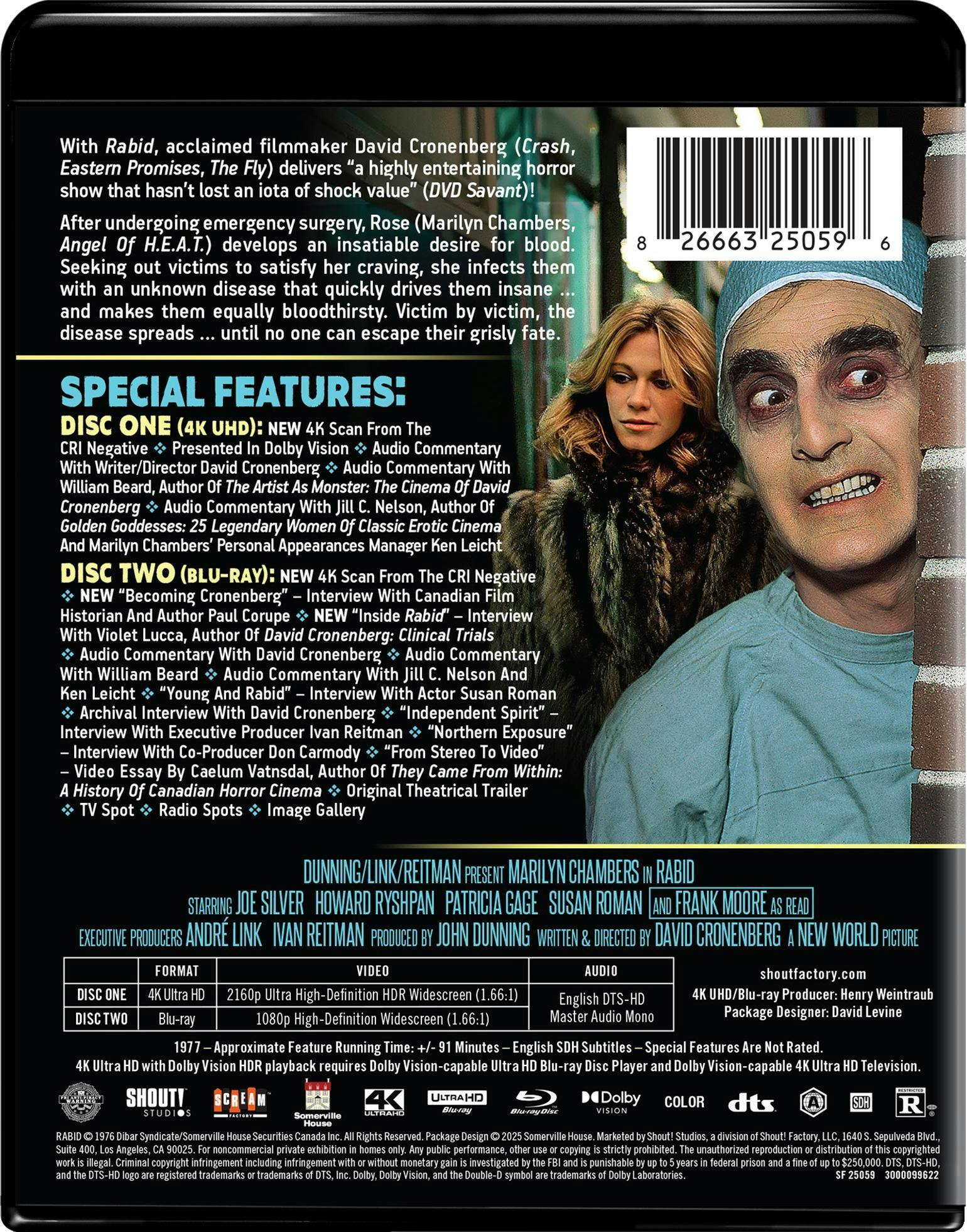 Rabid (1977) (Collector's Edition) (4K Ultra HD + Blu-ray) [UHD] - Image 3
