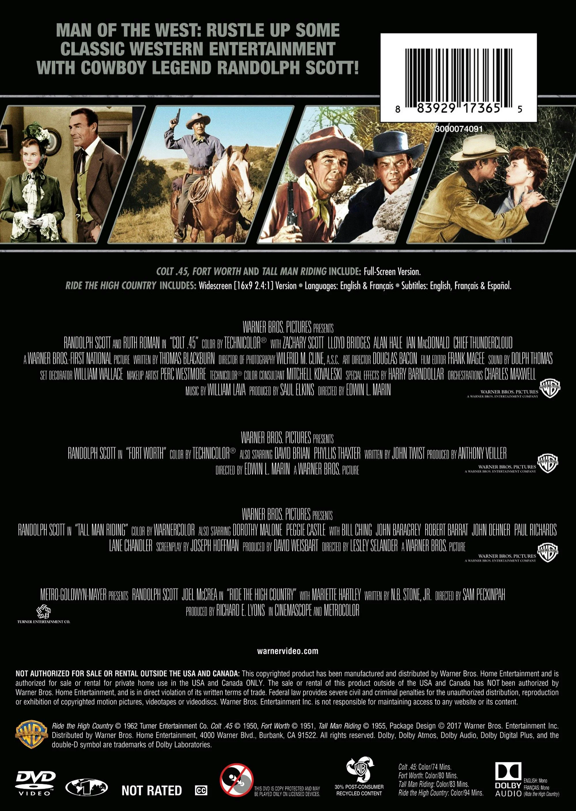 Randolph Scott Collection (Box Set) [DVD] - Image 2