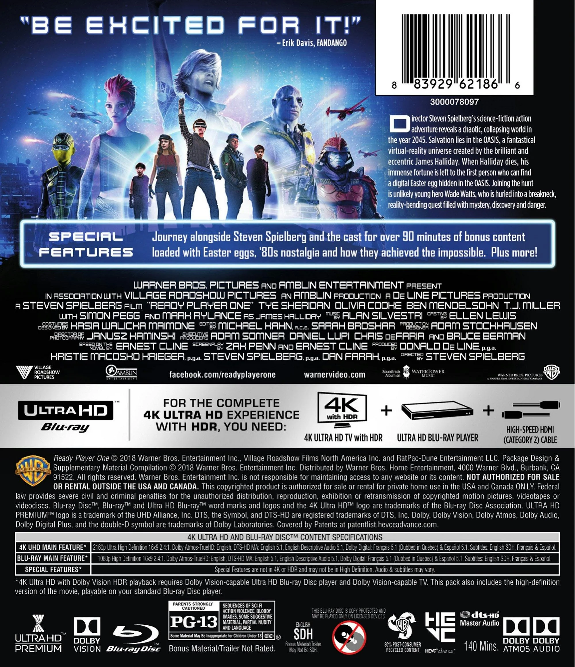 Ready Player One (4K Ultra HD + Blu-ray) [UHD] - Image 2