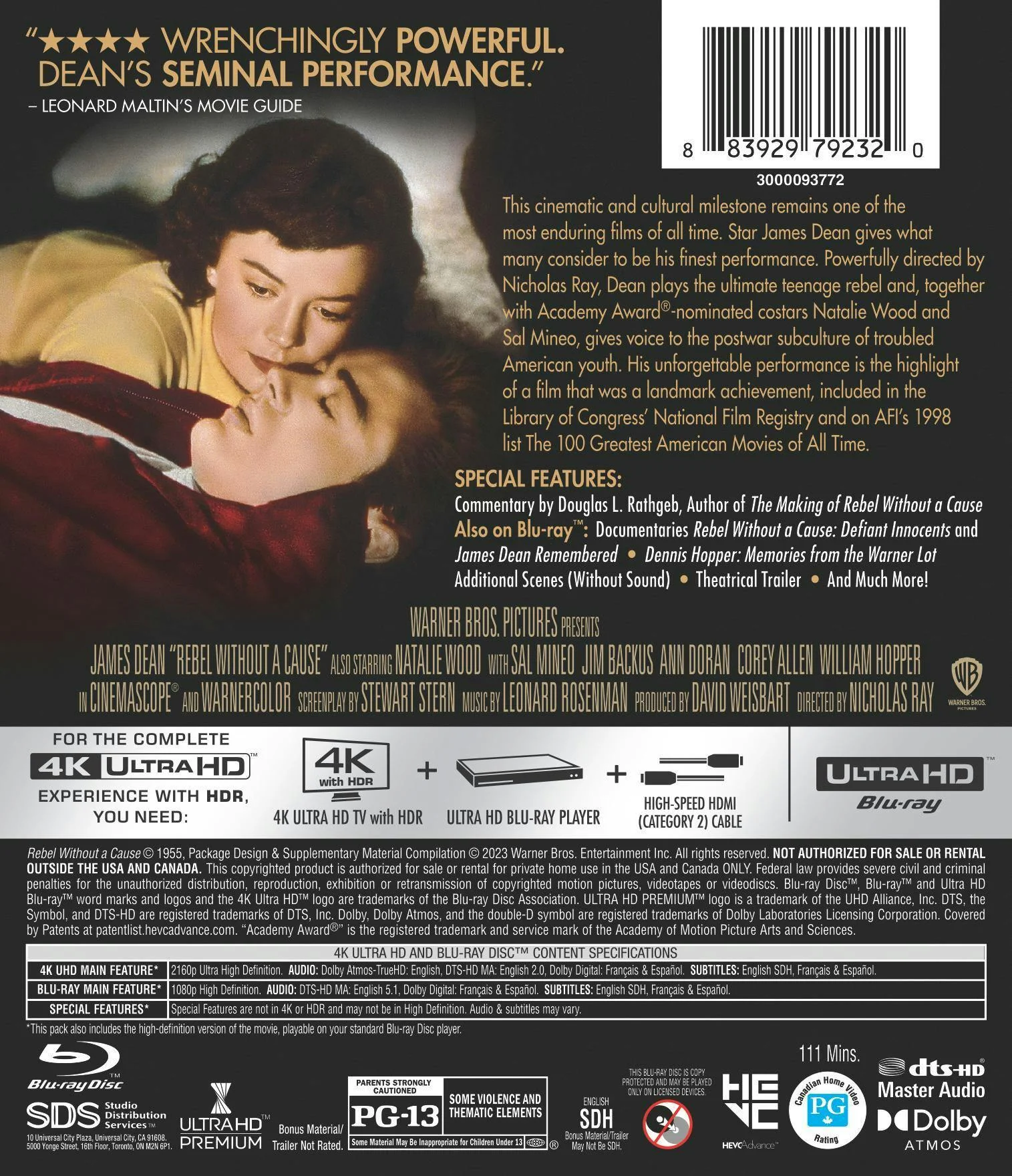 Rebel Without a Cause (4K Ultra HD + Blu-ray) [UHD] - Image 3