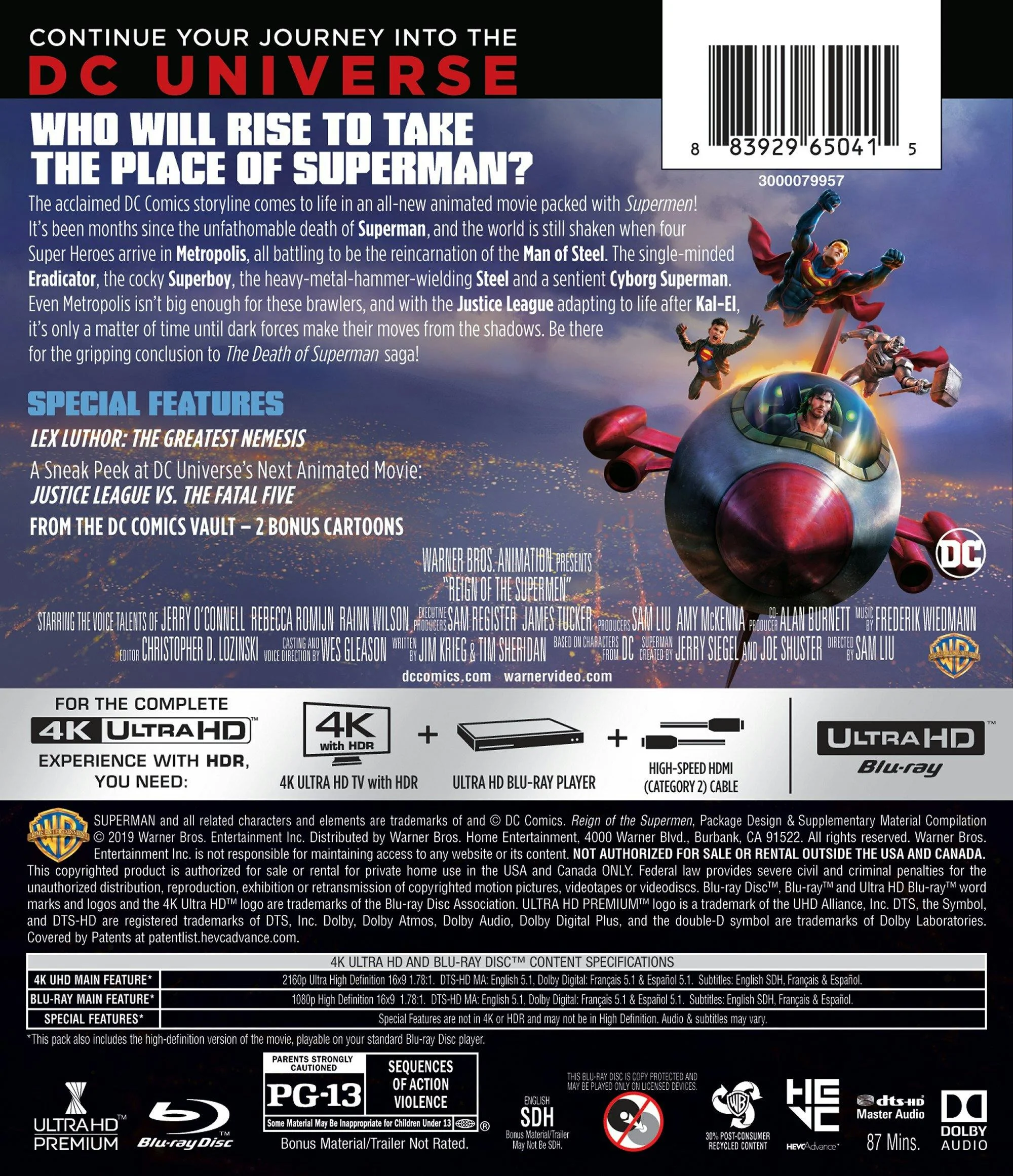 Reign of the Supermen (4K Ultra HD + Blu-ray) [UHD] - Image 2