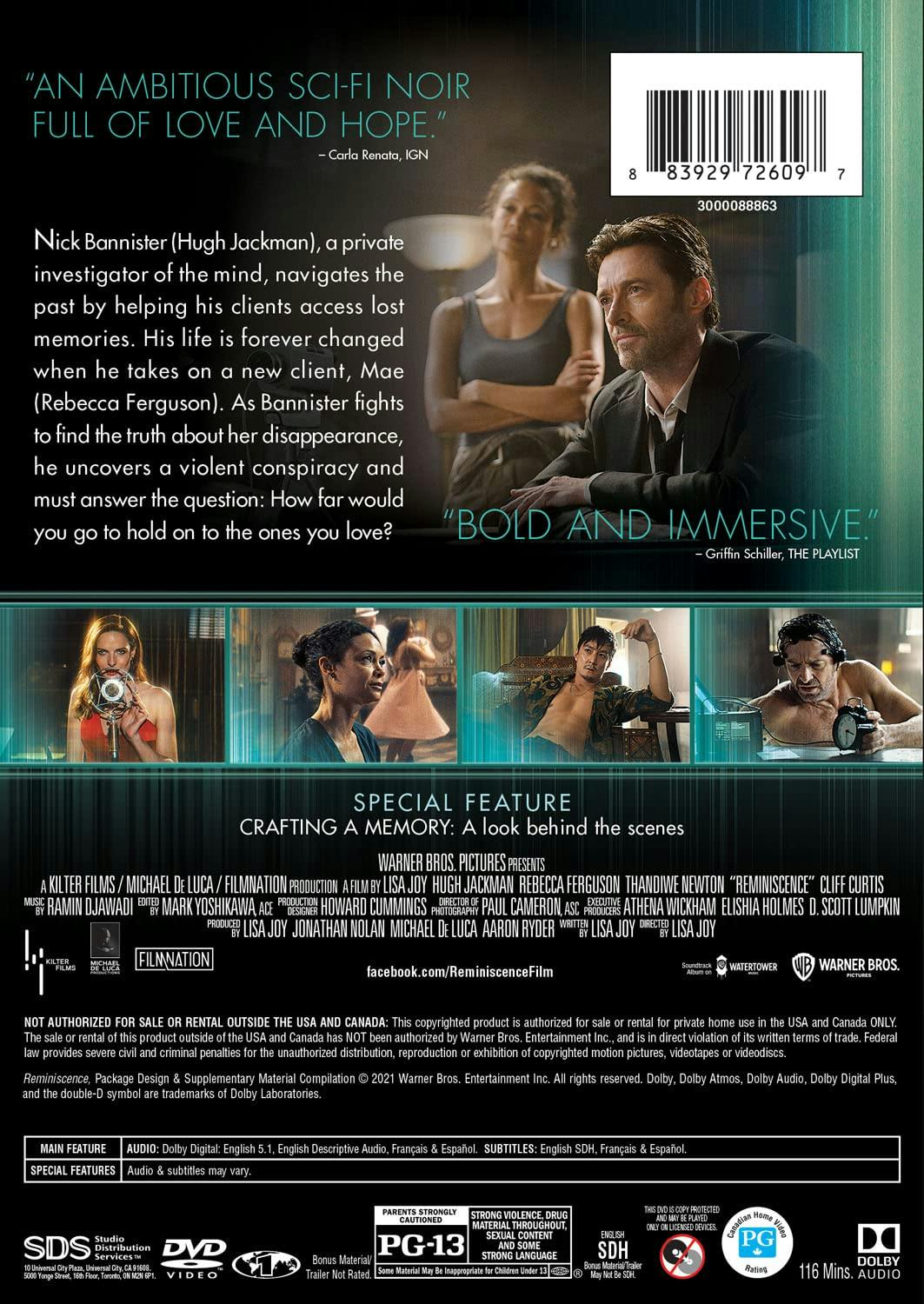 Reminiscence [DVD] - Image 3