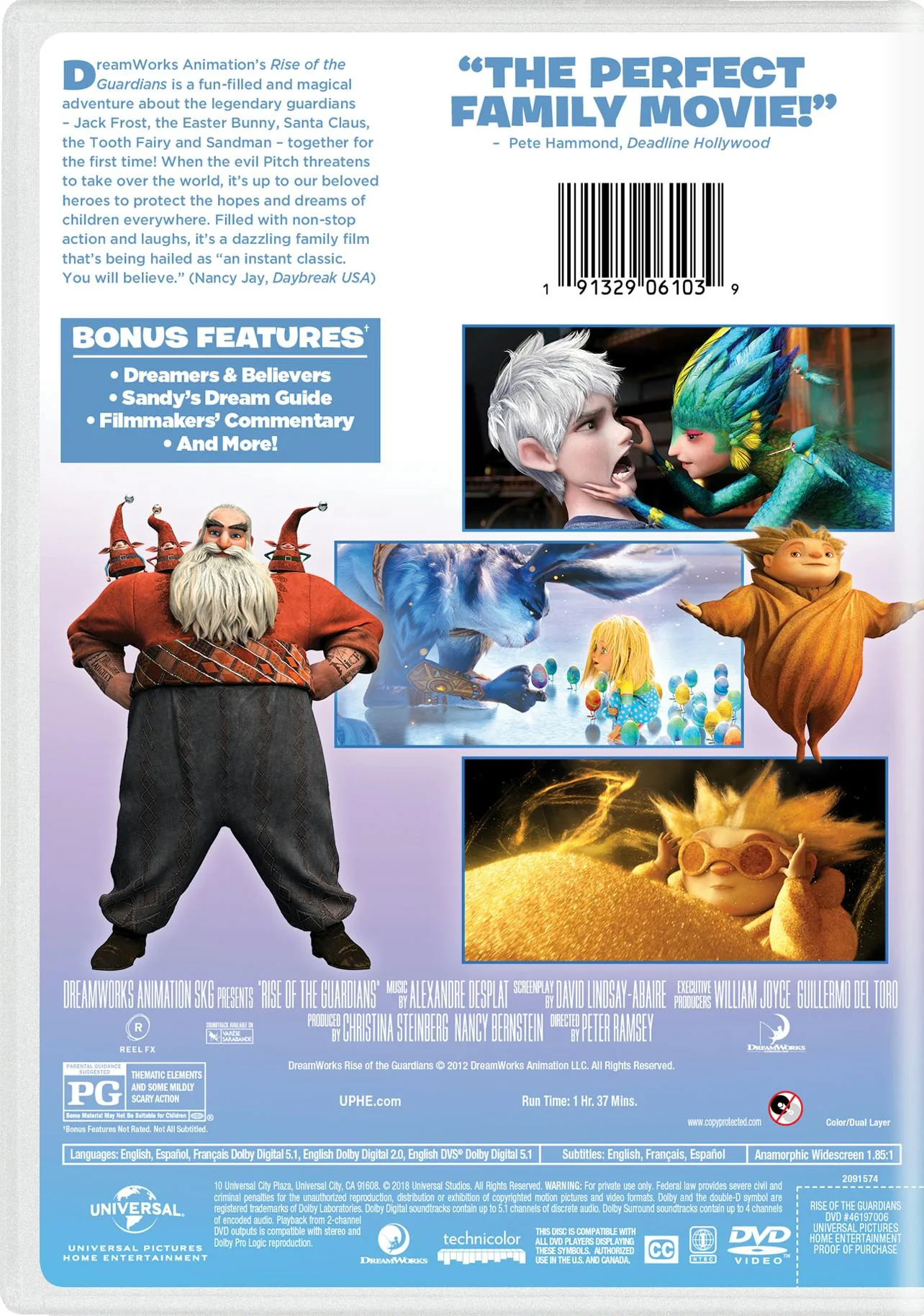 Rise of the Guardians (2018) (DVD New Box Art) [DVD] - Image 2