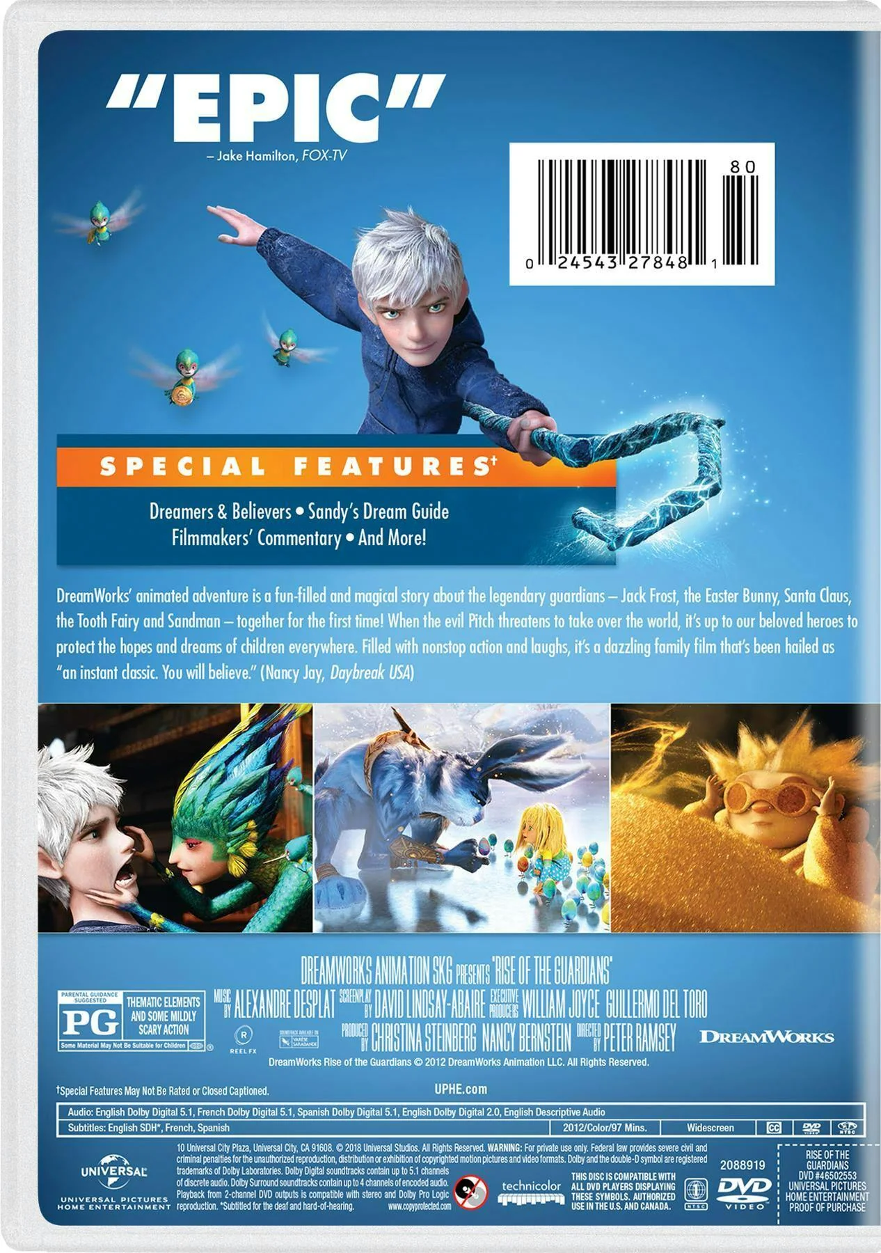 Rise of the Guardians (New Artwork) [DVD] - Image 3