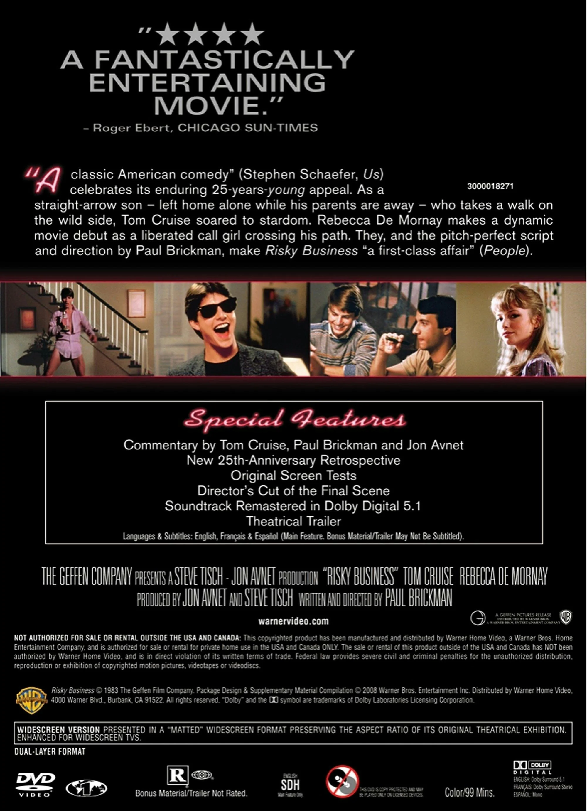 Risky Business (25th Anniversary Edition) [DVD] - Image 2