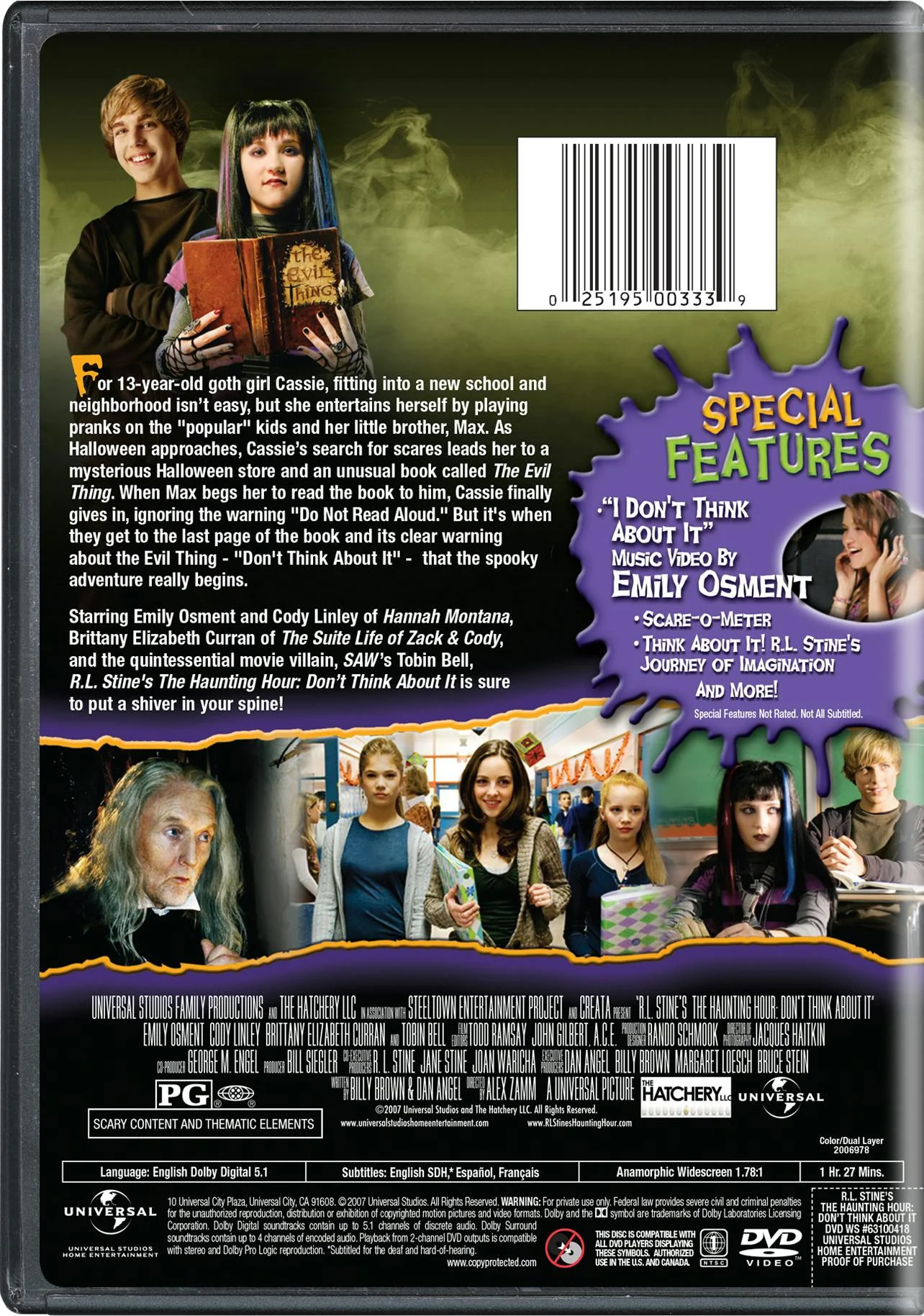 R.L. Stine's The Haunting Hour: Don't Think About It (DVD Widescreen) [DVD] - Image 2