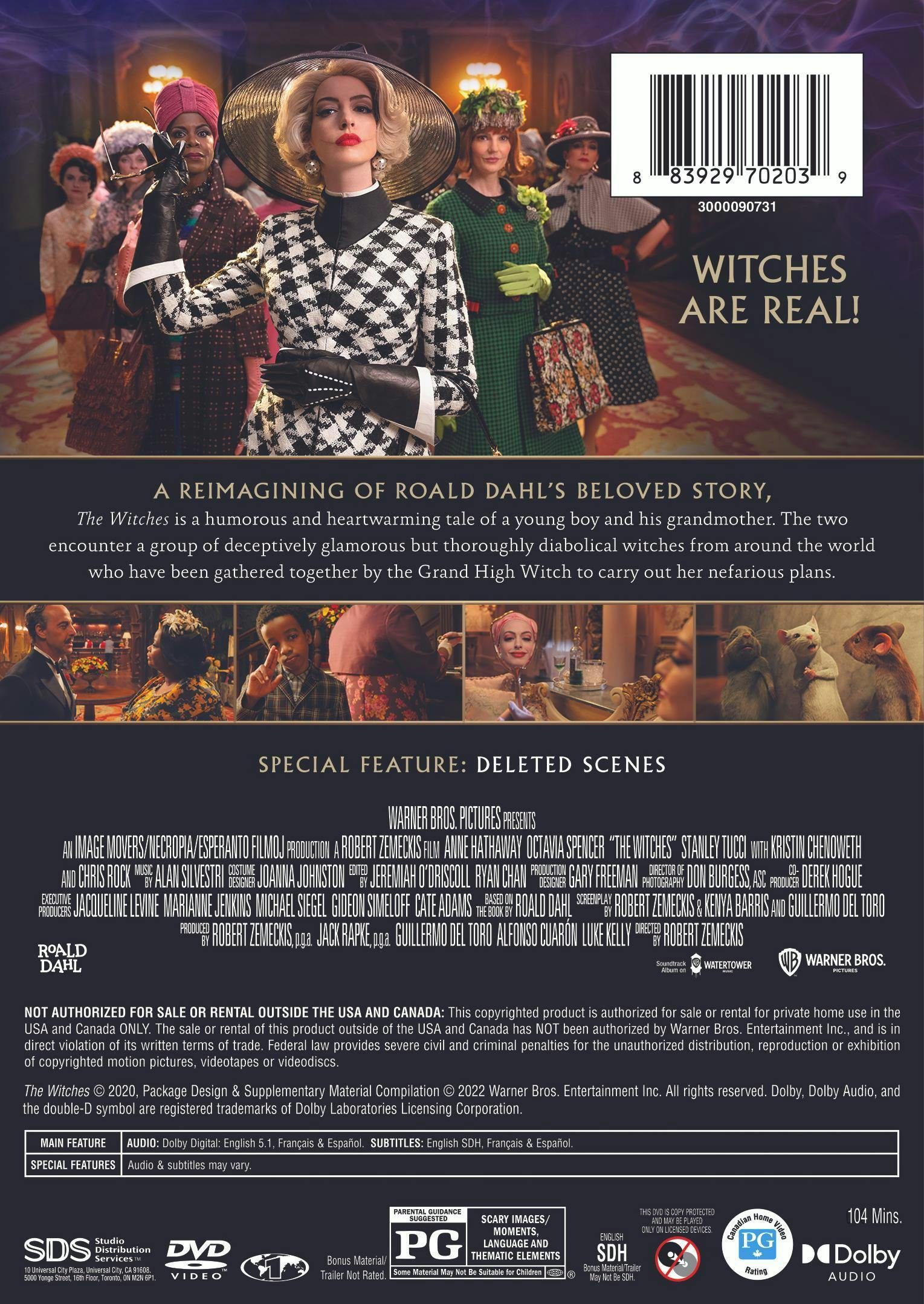 Roald Dahl's The Witches [DVD] - Image 2