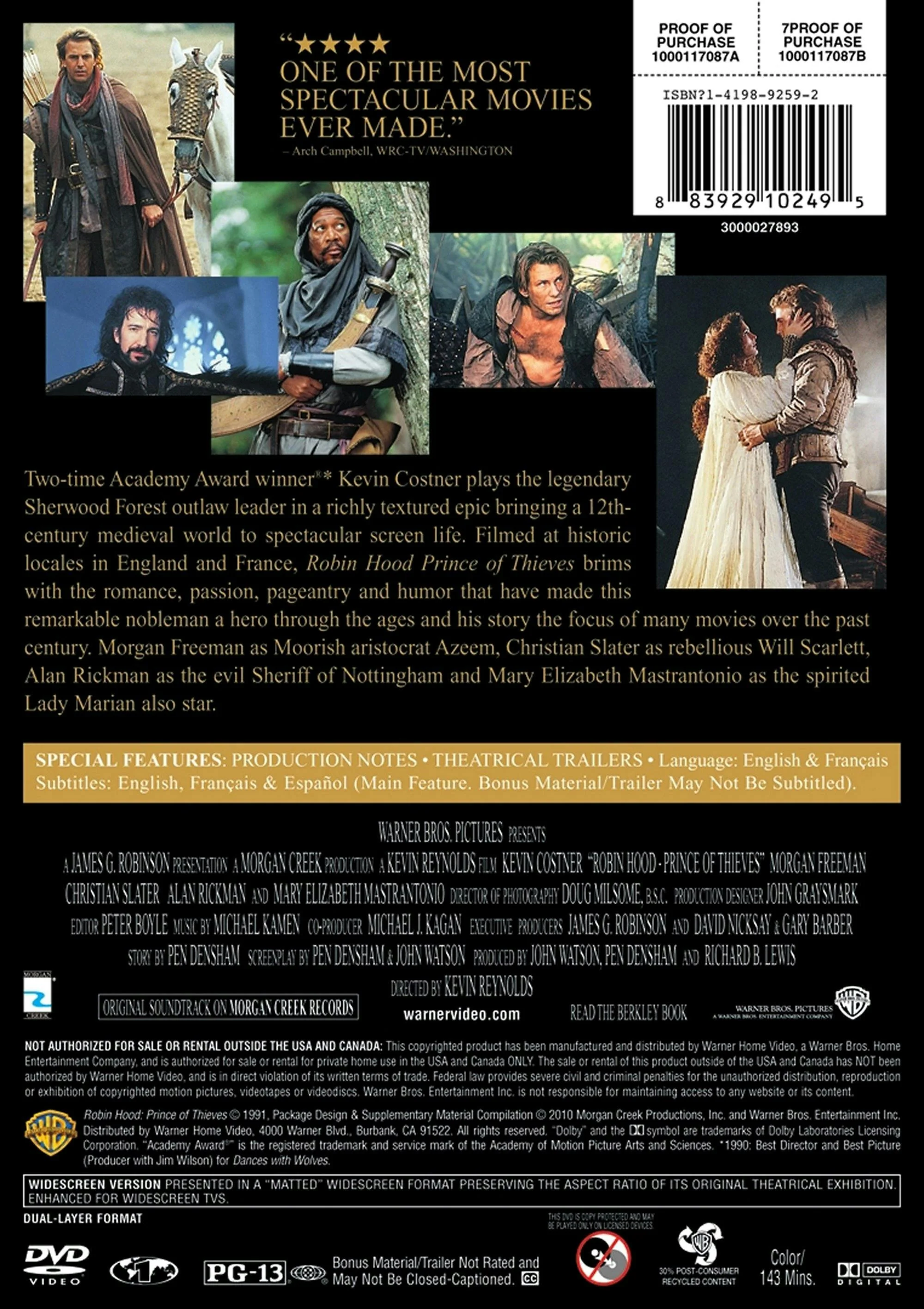 Robin Hood - Prince of Thieves [DVD] - Image 2