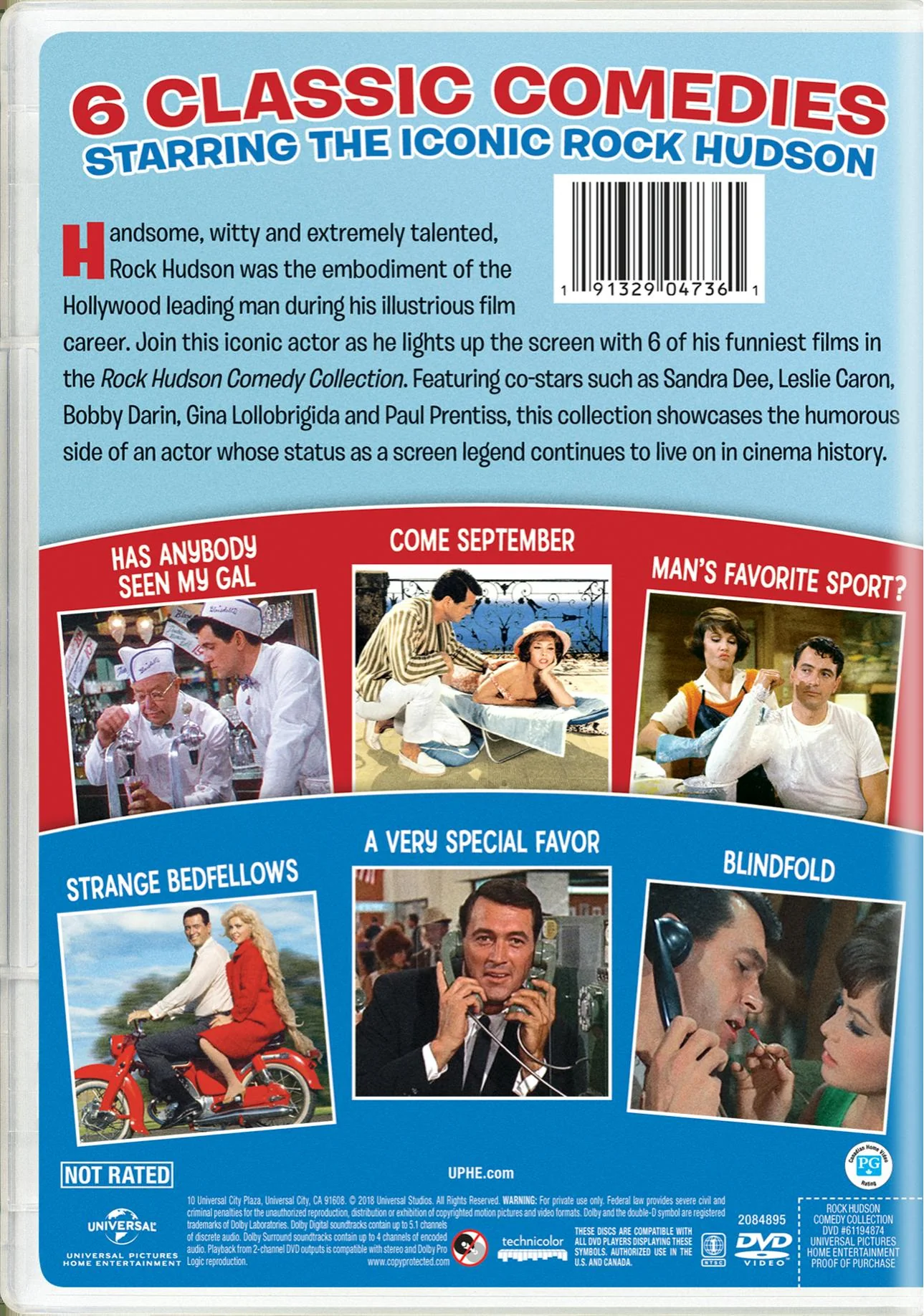 Rock Hudson Comedy Collection (DVD Set) [DVD] - Image 2
