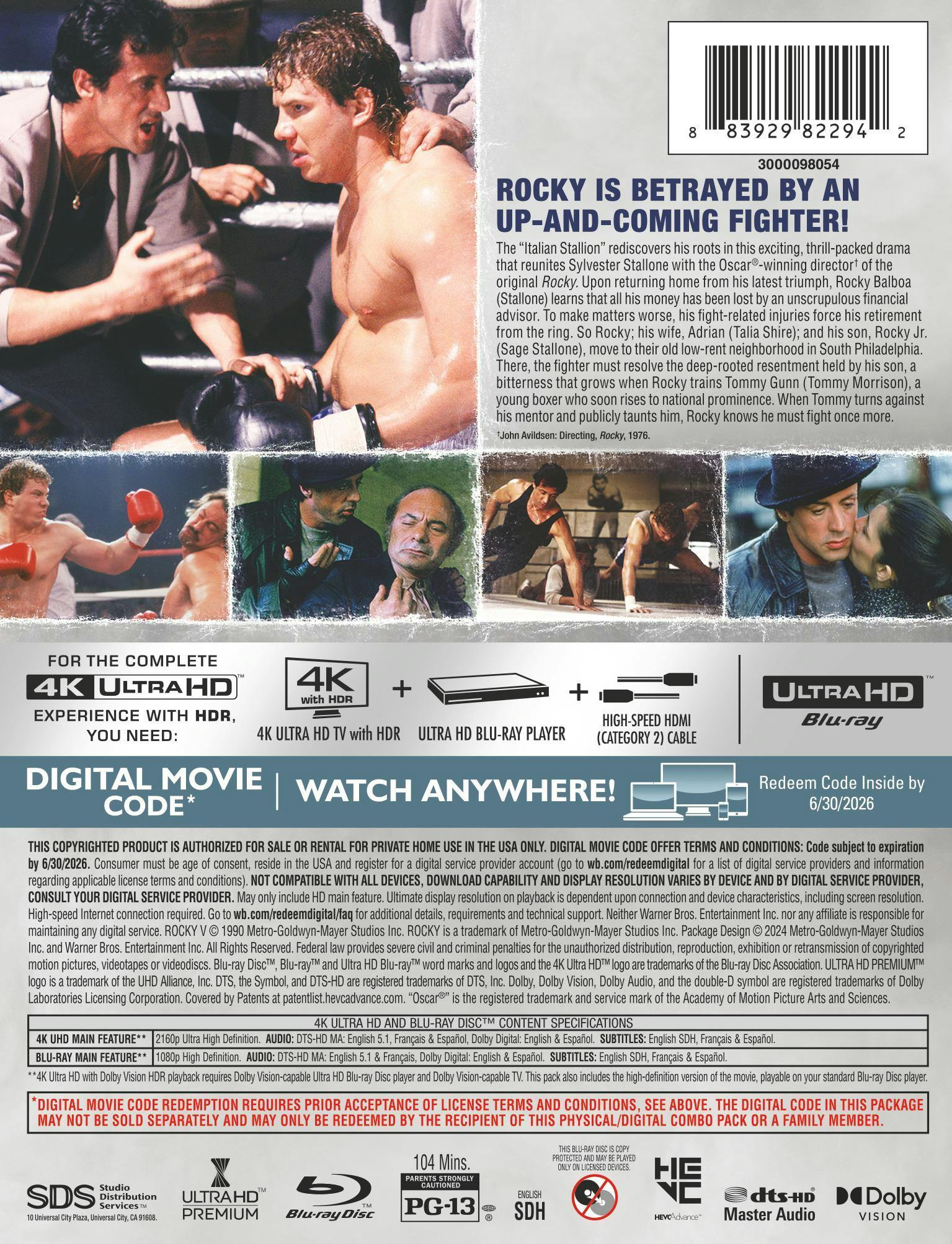 Rocky 5 (Limited Edition 4K Steelbook + Blu-ray) [UHD] - Image 3