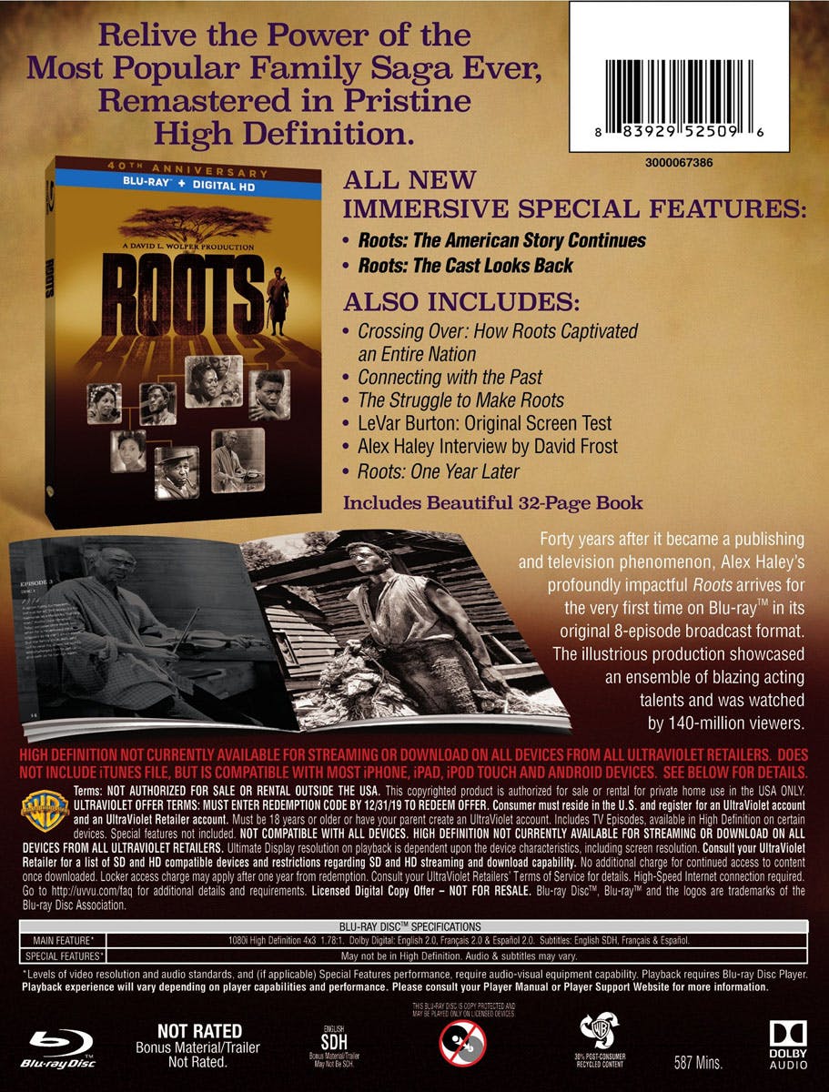 Roots: The Complete Original Series (Box Set (40th Anniversary Edition)) [Blu-ray] - Image 2