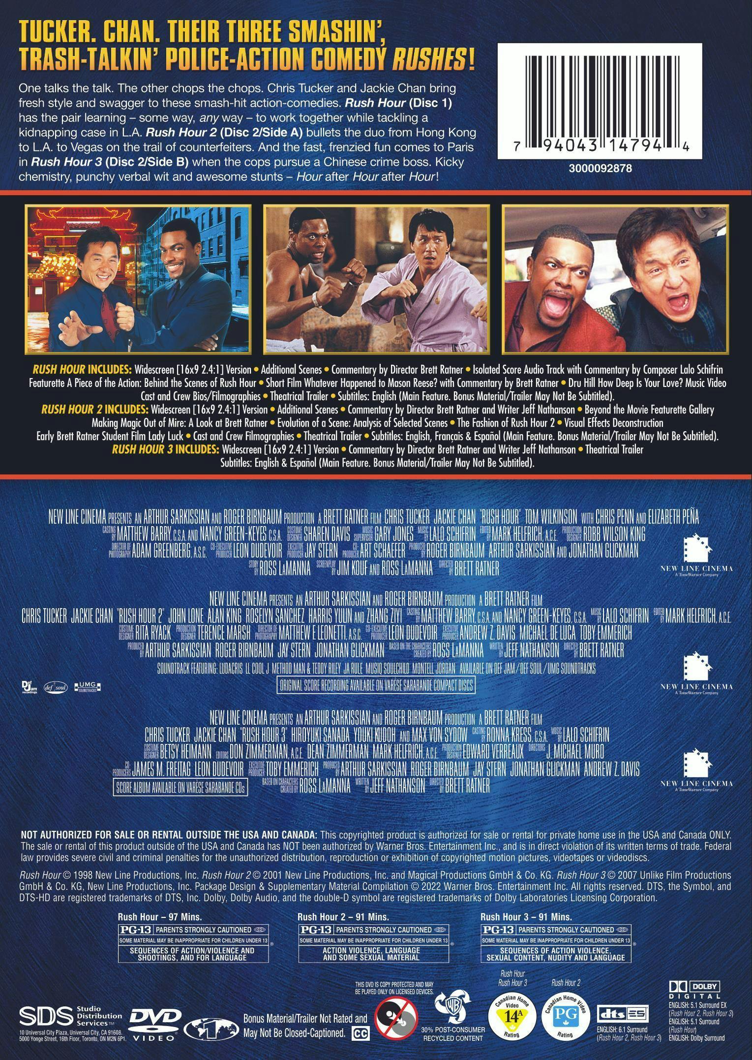 Rush Hour Trilogy (DVD Triple Feature) [DVD] - Image 2