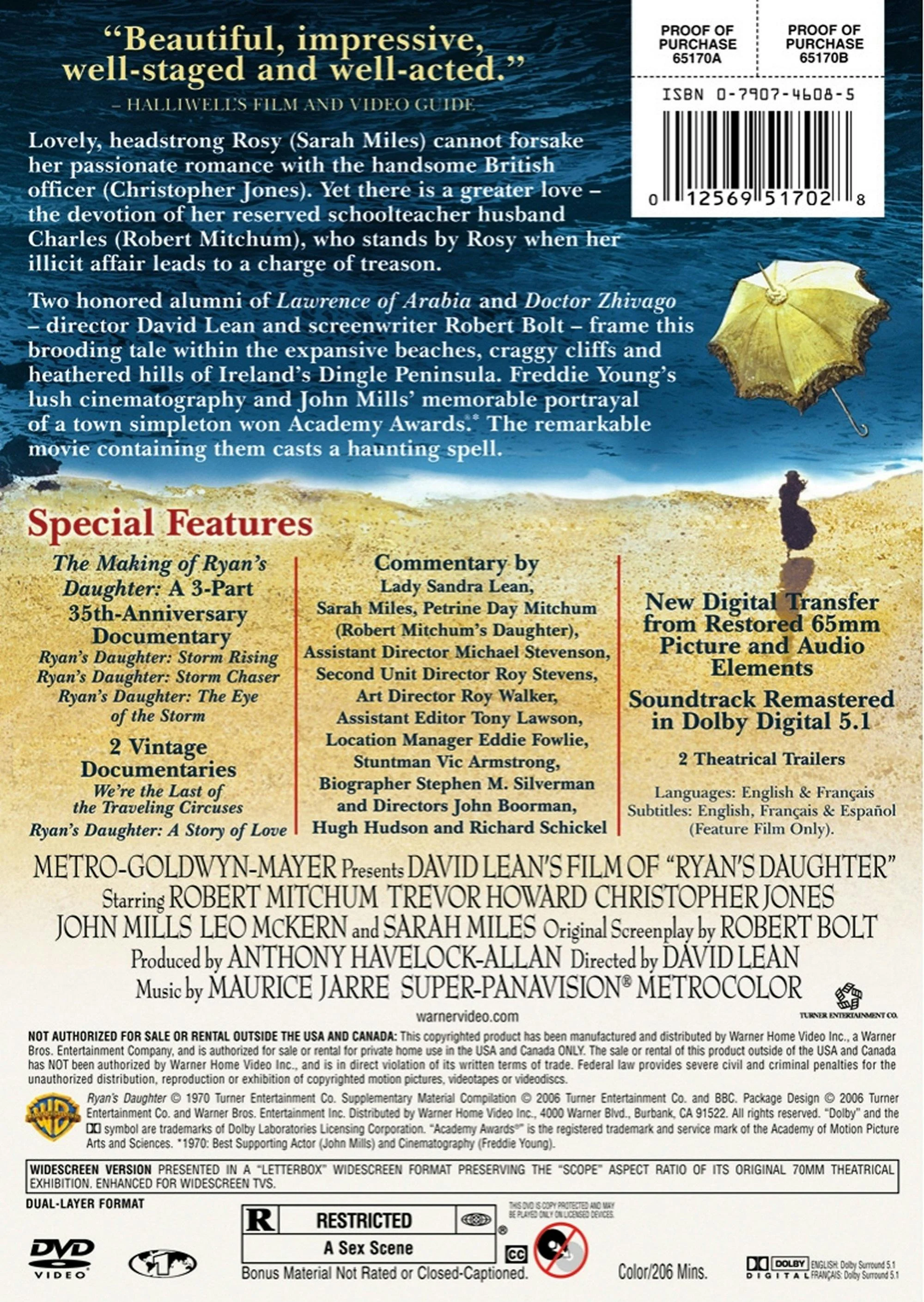 Ryan's Daughter: Special Edition (DVD Widescreen Special Edition) [DVD] - Image 3