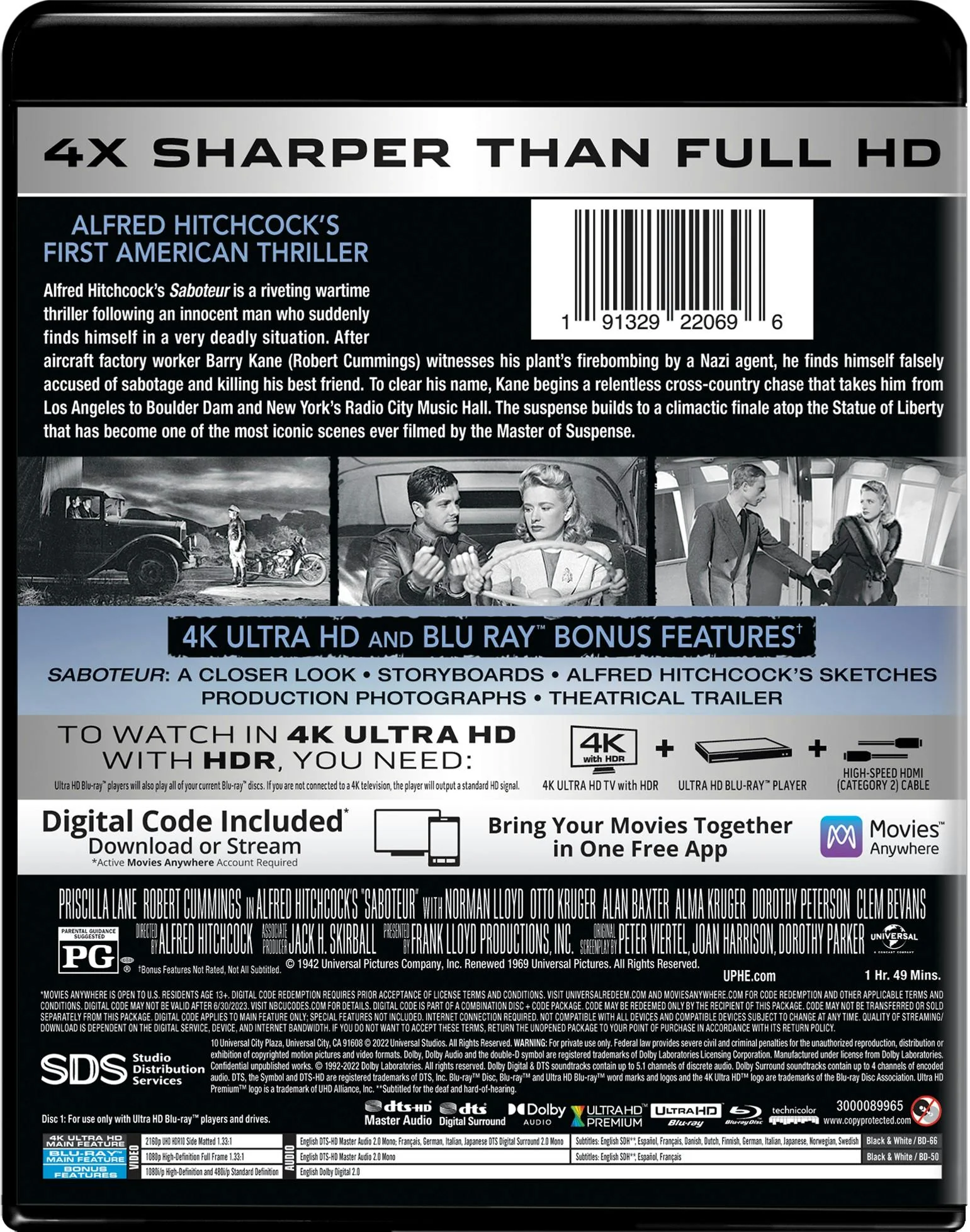 Saboteur (4K Ultra HD + Blu-ray) [UHD] - Image 3
