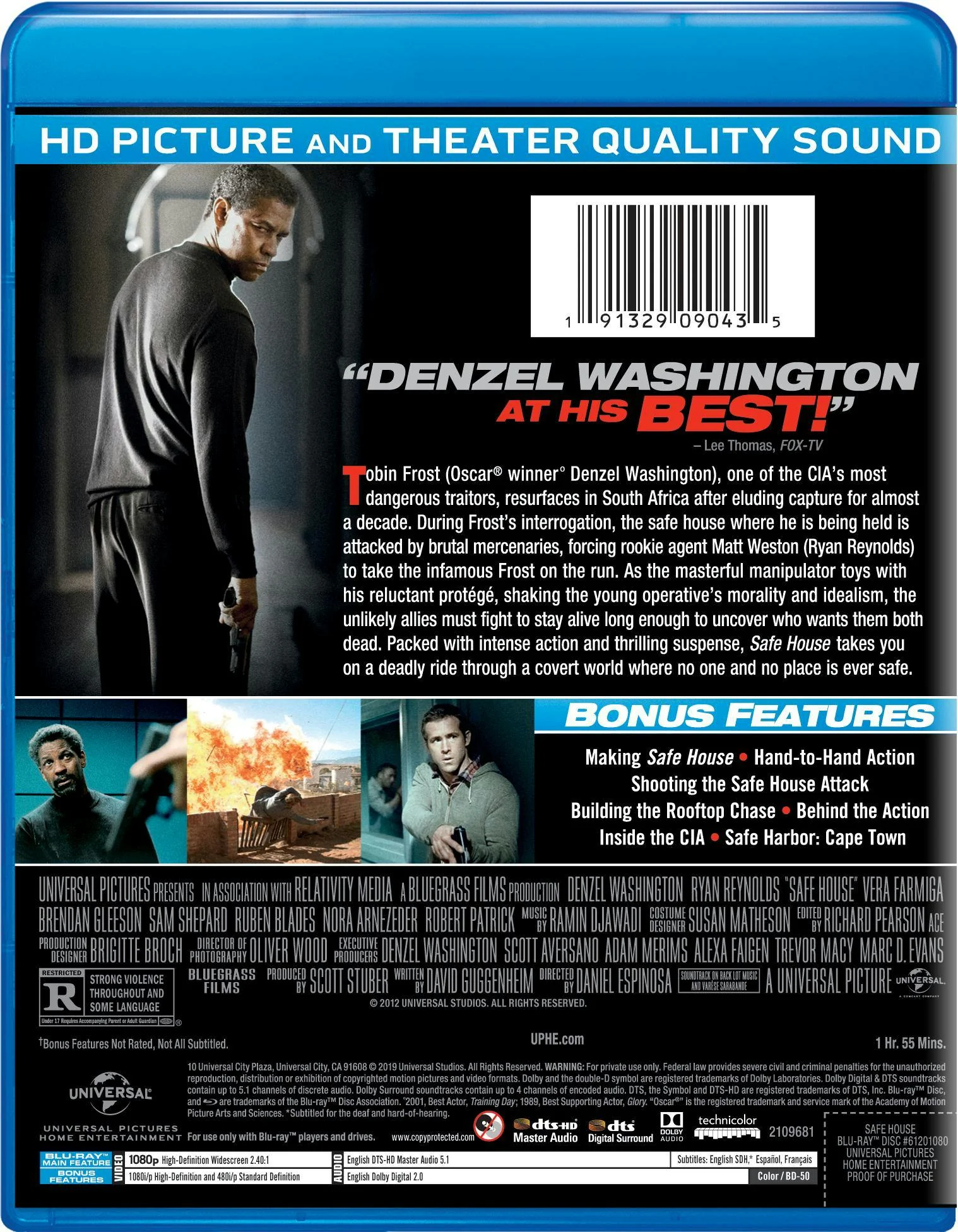 Safe House (Blu-ray New Box Art) [Blu-ray] - Image 3