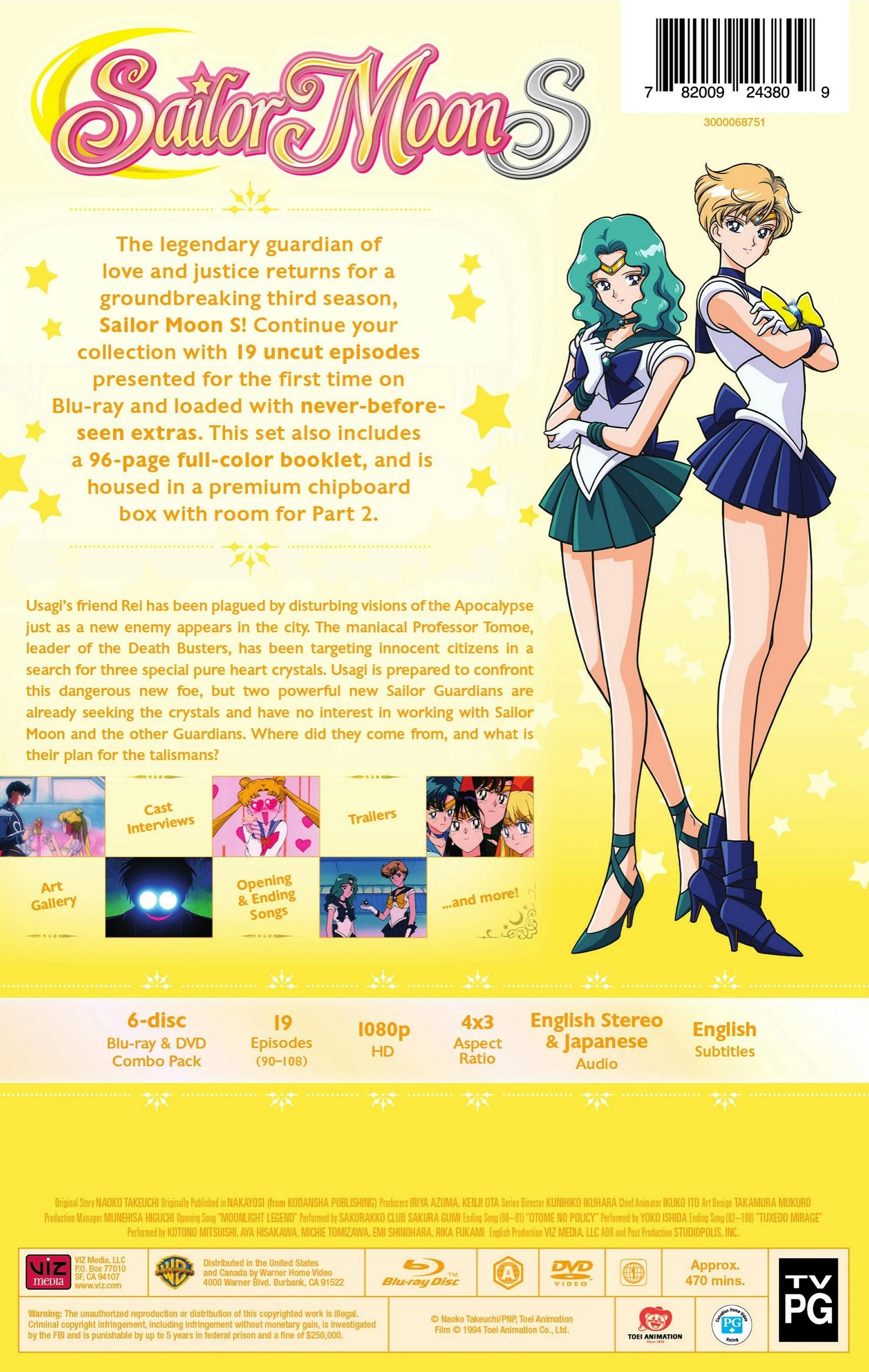 Sailor Moon S: Season 3 Part 1: Limited Edition (Blu-ray Limited Edition) [Blu-ray] - Image 3