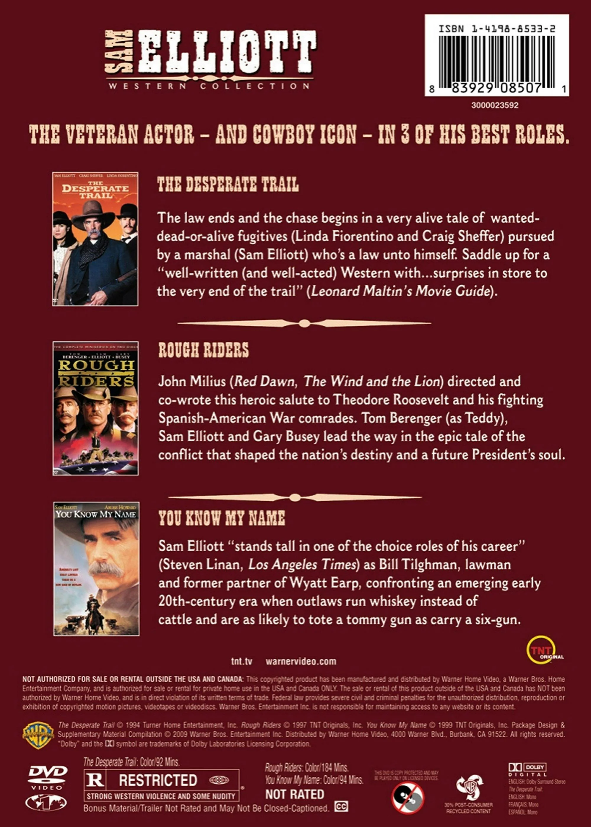 Sam Elliot Westerns Collection (Box Set) [DVD] - Image 2