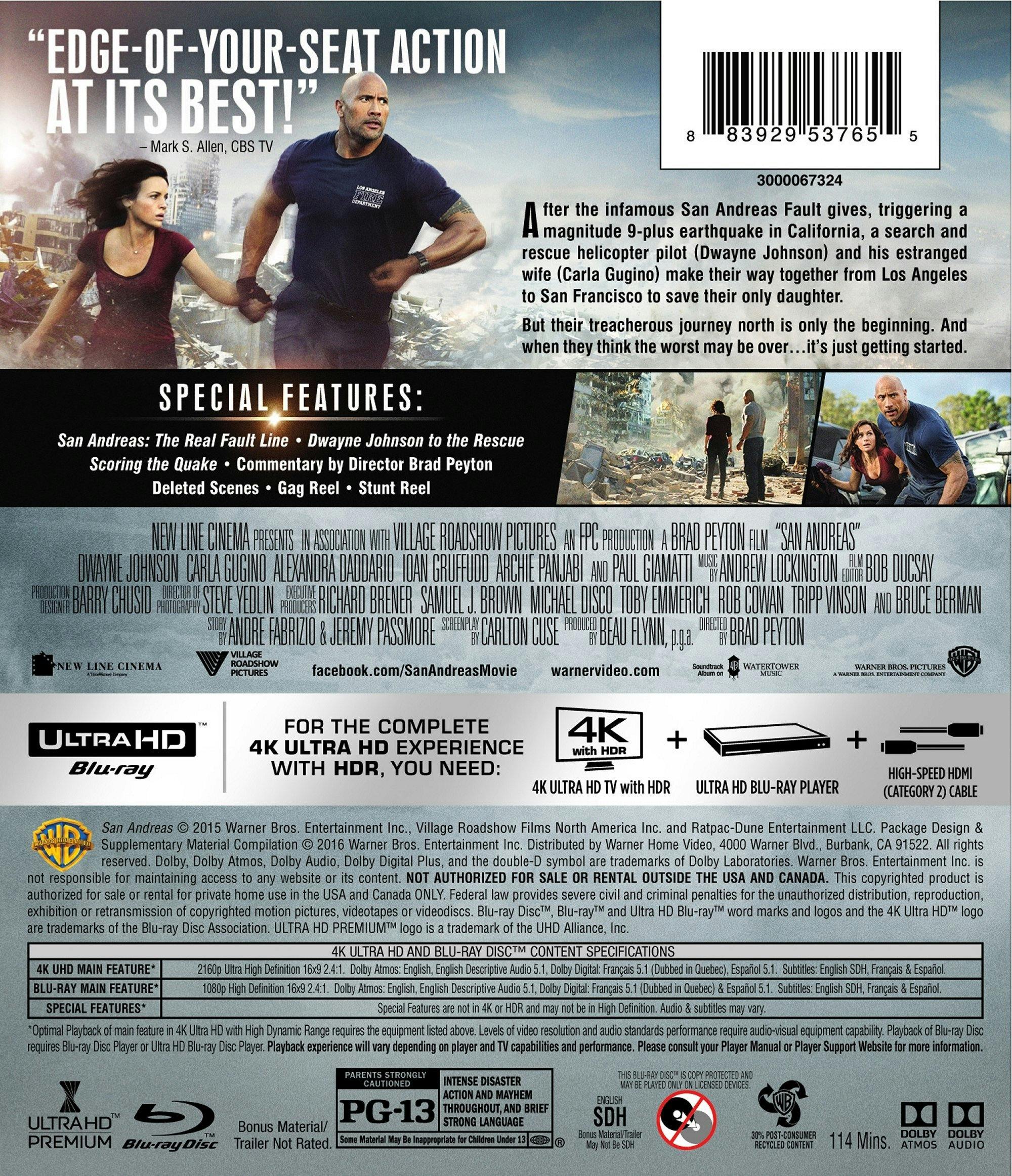 San Andreas (4K Ultra HD + Blu-ray) [UHD] - Image 2