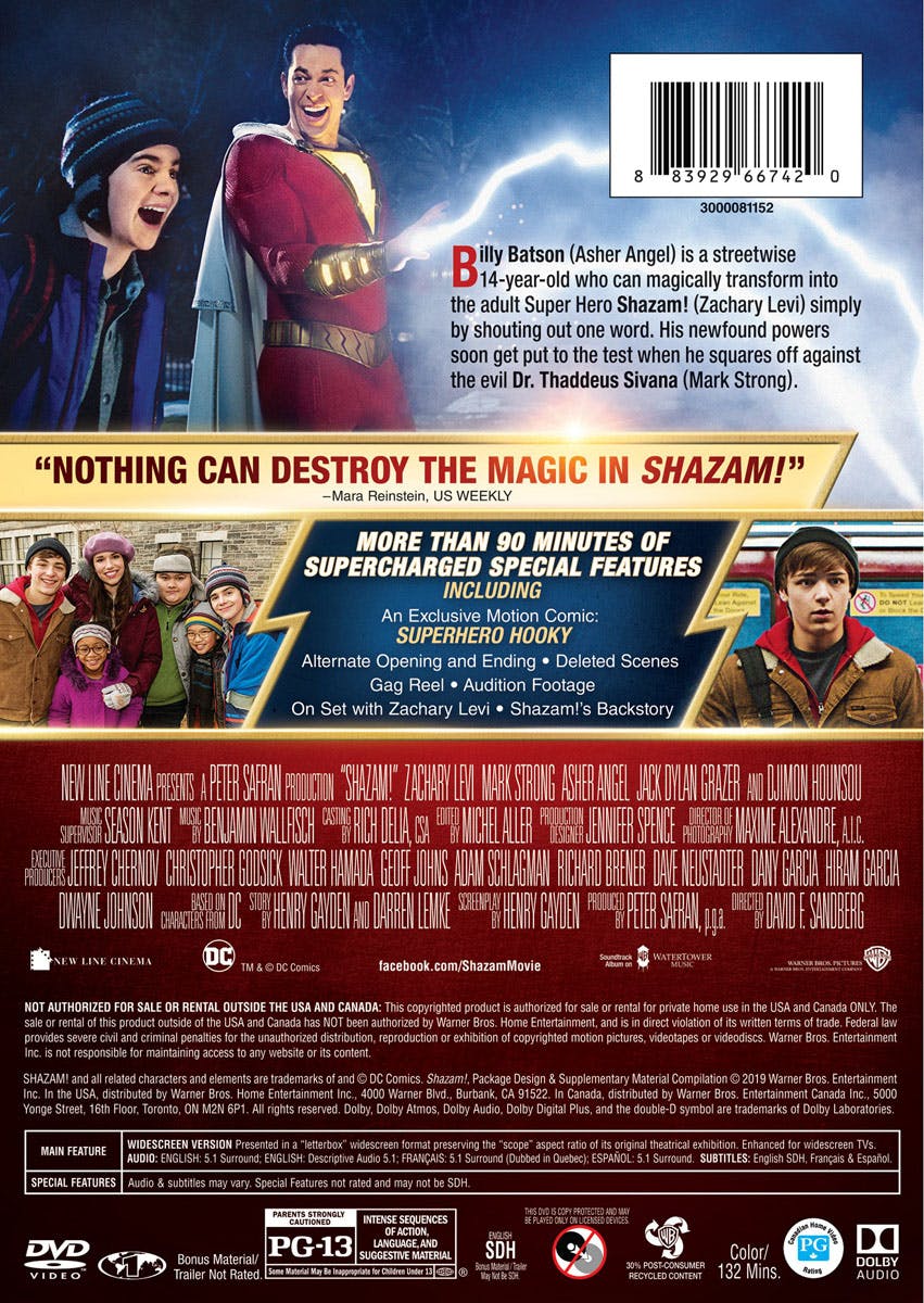Shazam! (Special Edition) [DVD] - Image 2