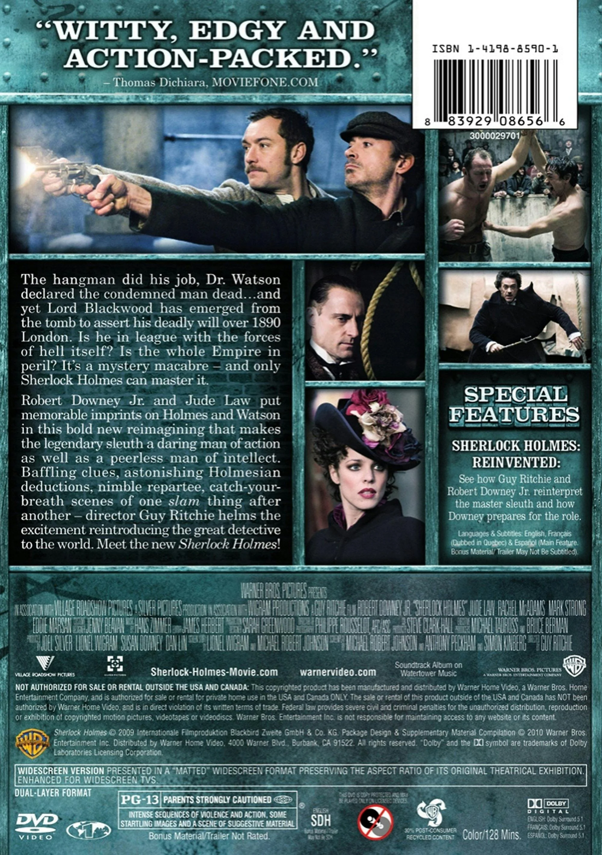 Sherlock Holmes (DVD Widescreen) [DVD] - Image 2