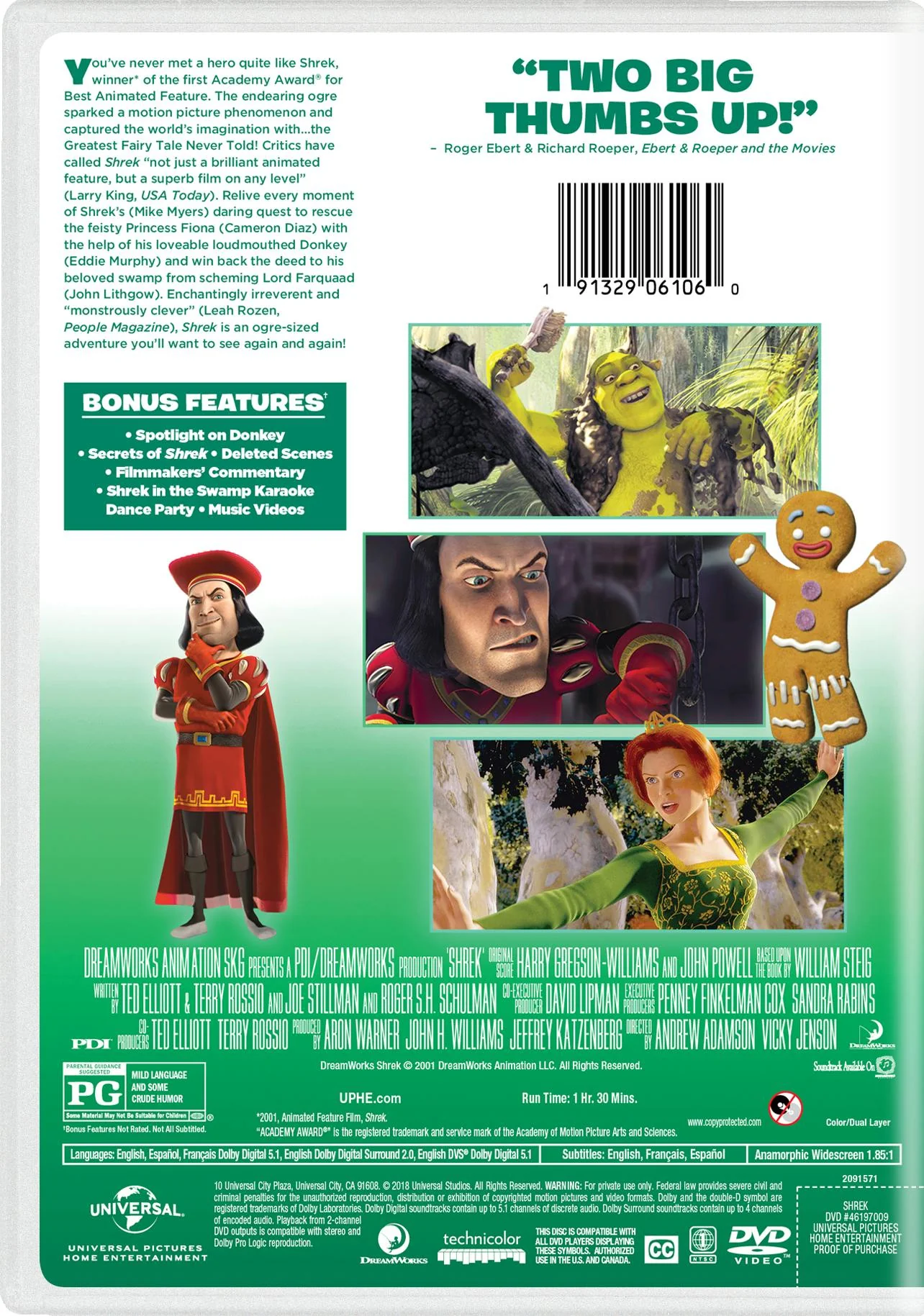 Shrek (2018) (DVD New Box Art) [DVD] - Image 2