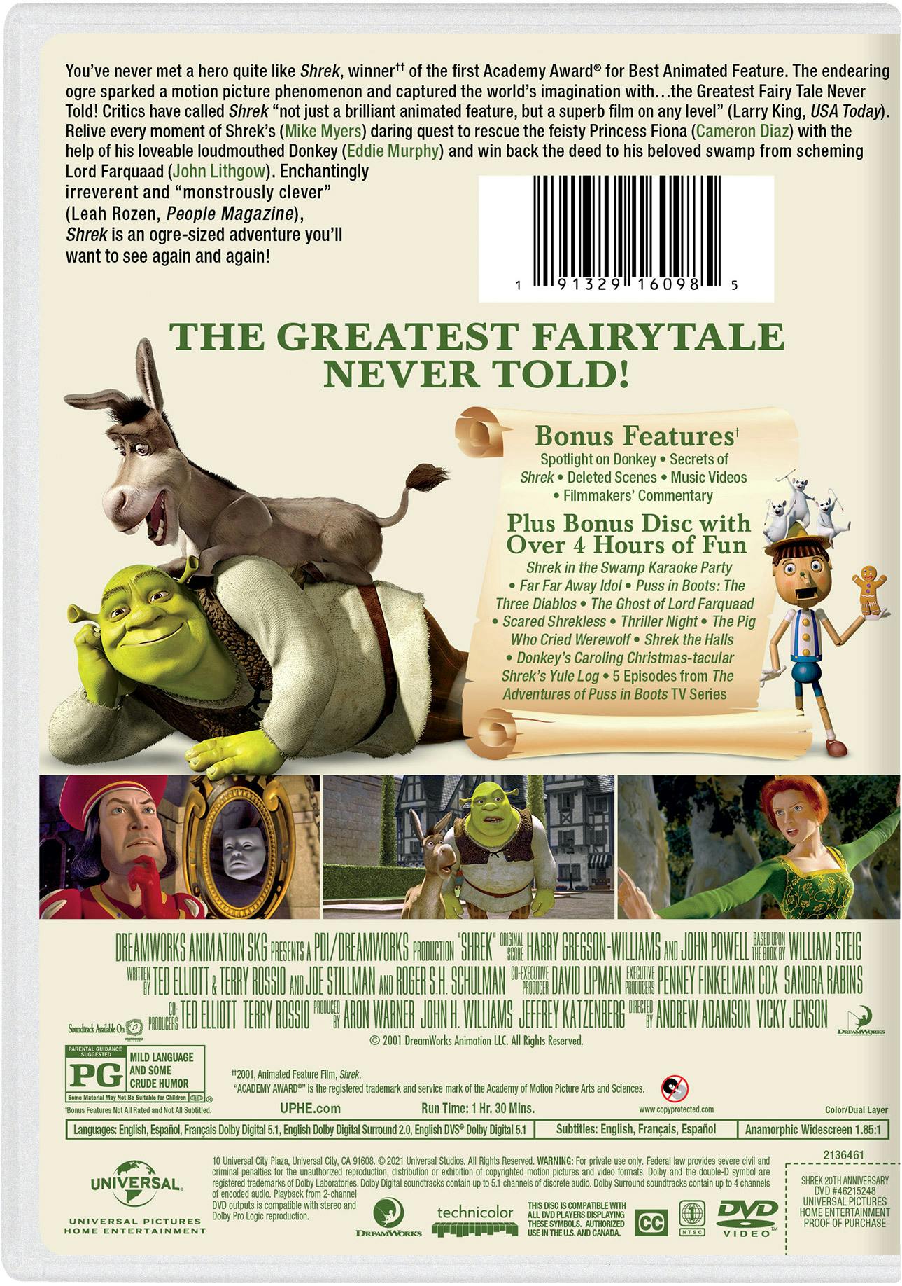 Shrek (20th Anniversary Edition) [DVD] - Image 2