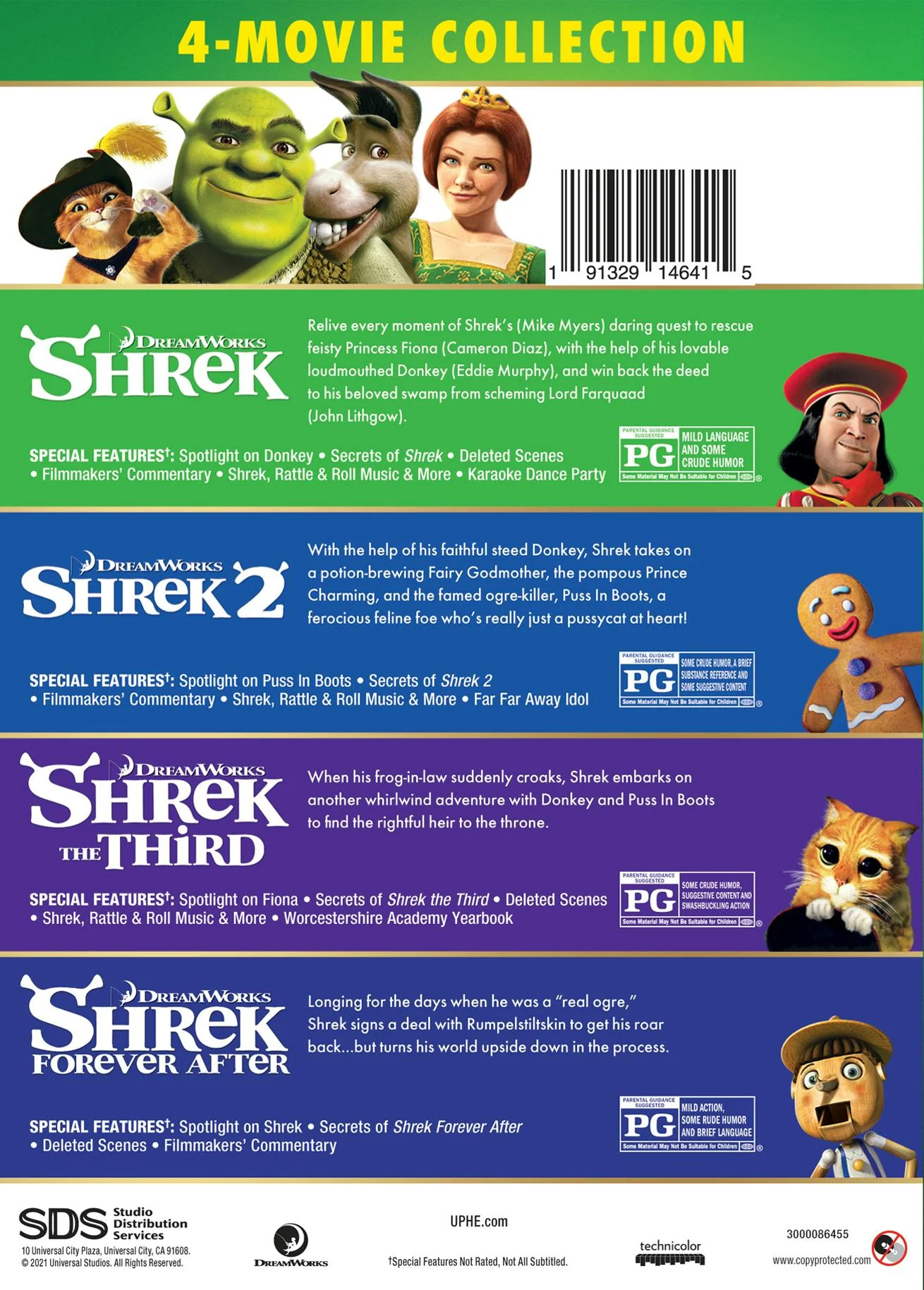 Shrek 4-Movie Collection - Iconic Moments Line Look (Anniversary Edition) [DVD] - Image 2