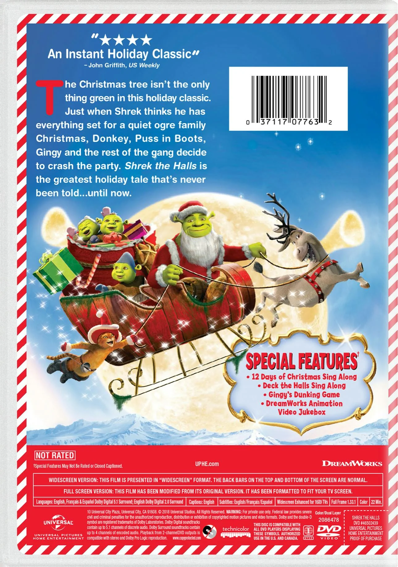 Shrek the Halls (DVD Holiday Edition) [DVD] - Image 2