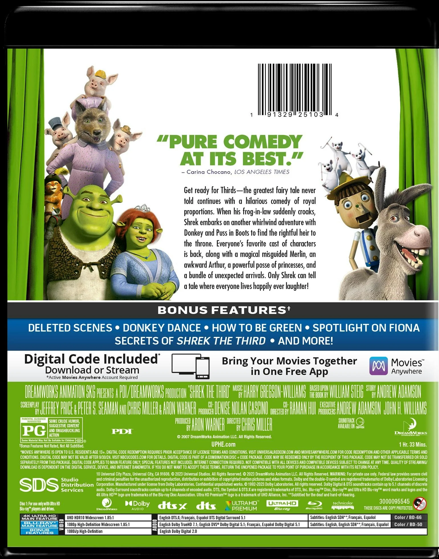 Shrek the Third (4K Ultra HD + Blu-ray + Digital Download) [UHD] - Image 3