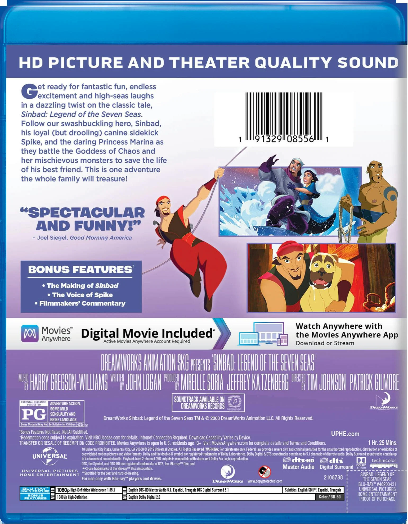Sinbad: Legend of the Seven Seas (Blu-ray + Digital Copy) [Blu-ray] - Image 2