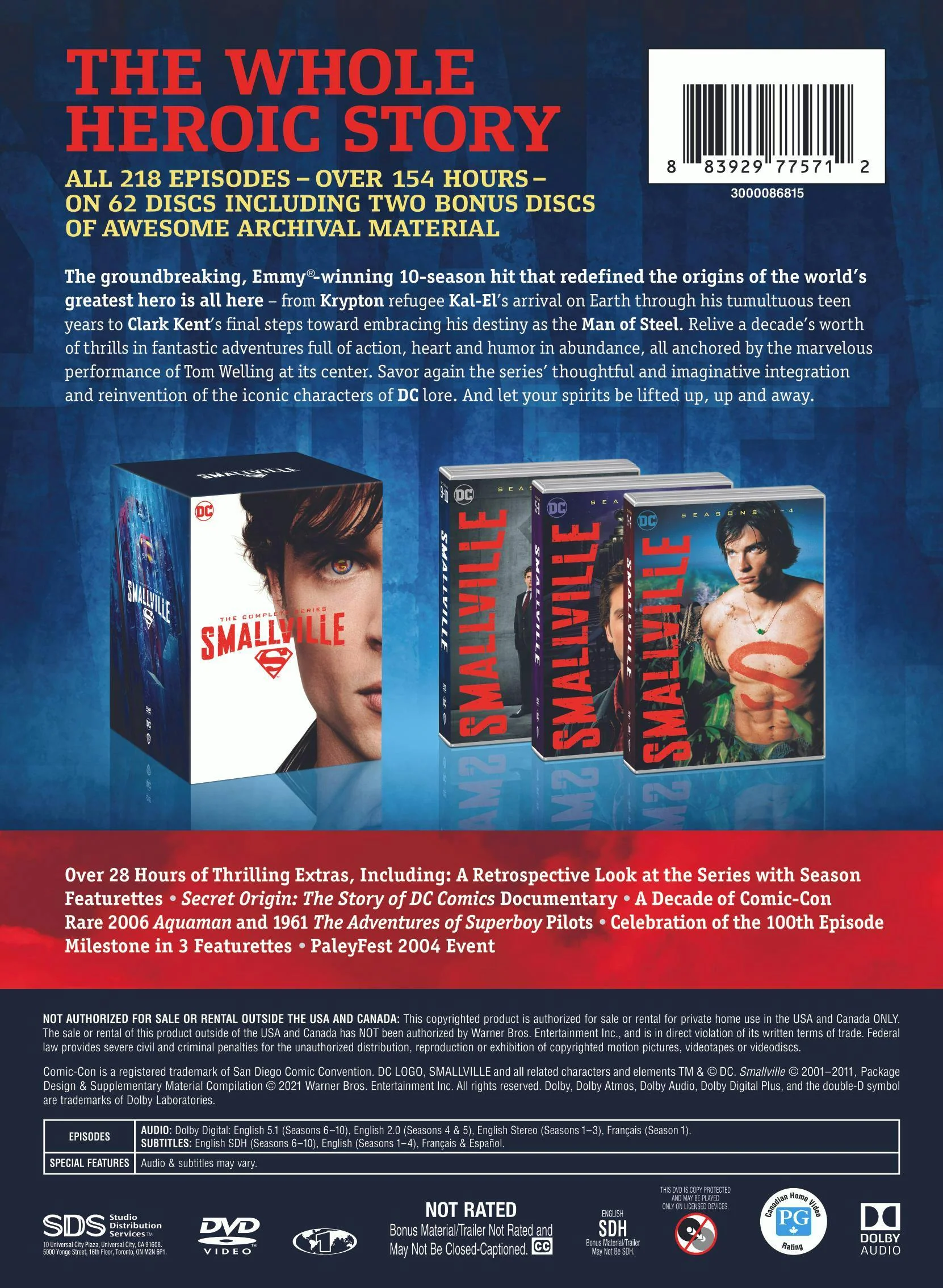 Smallville: The Complete Series (Box Set (20th Anniversary Edition)) [DVD] - Image 3