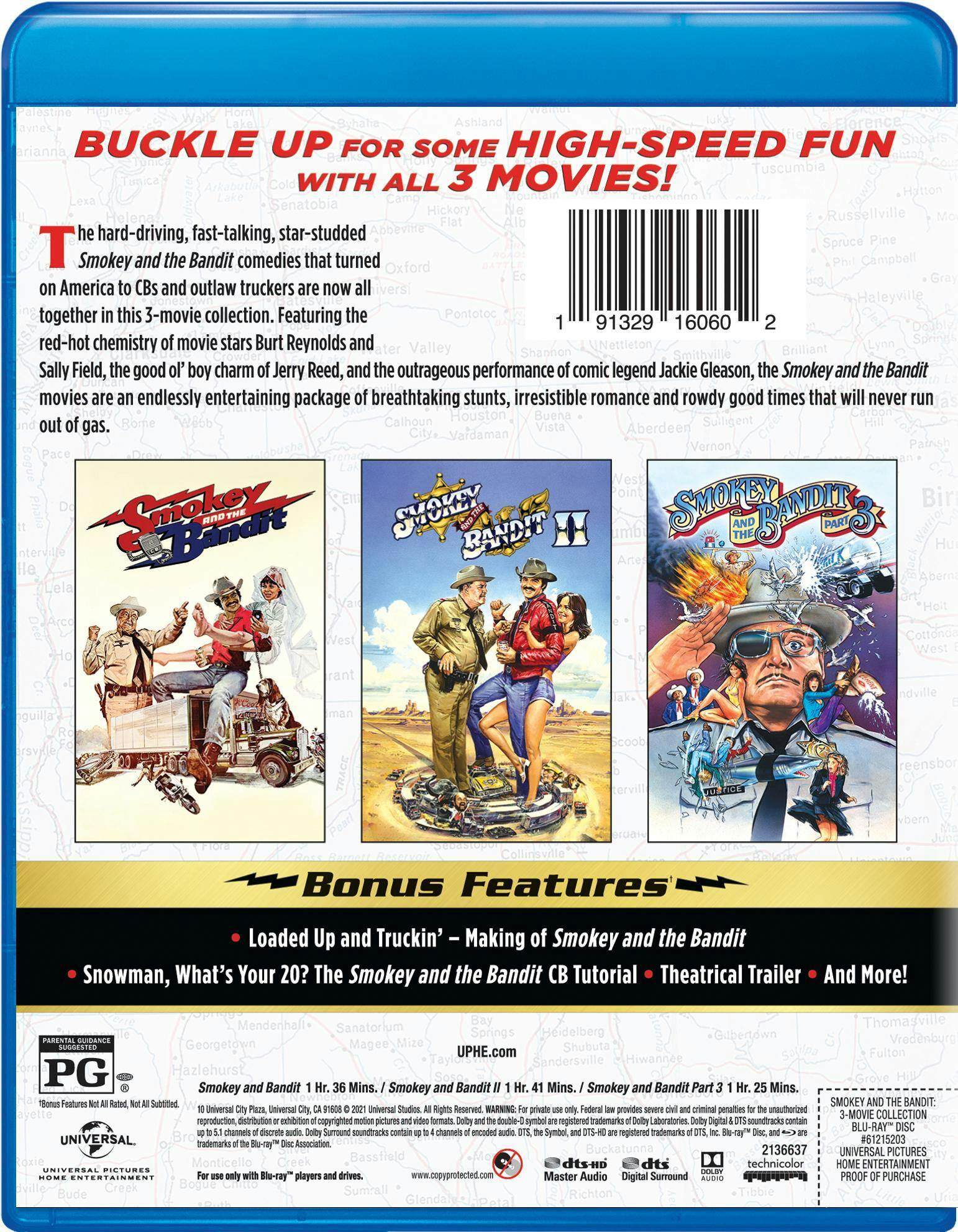 Smokey and the Bandit 1, 2, & 3: Complete Collection (Box Set) [Blu-ray] - Image 2