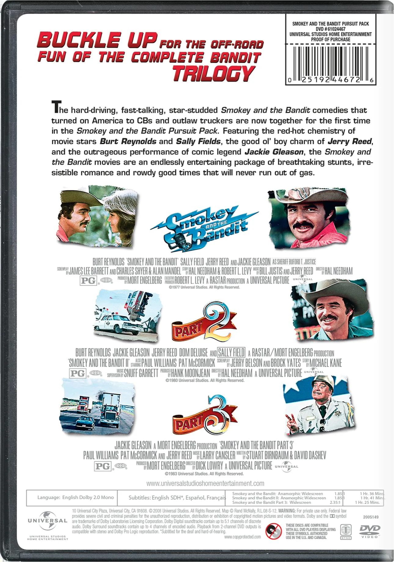 Smokey and the Bandit/Smokey and the Bandit 2/Smokey and The... (DVD Set) [DVD] - Image 2