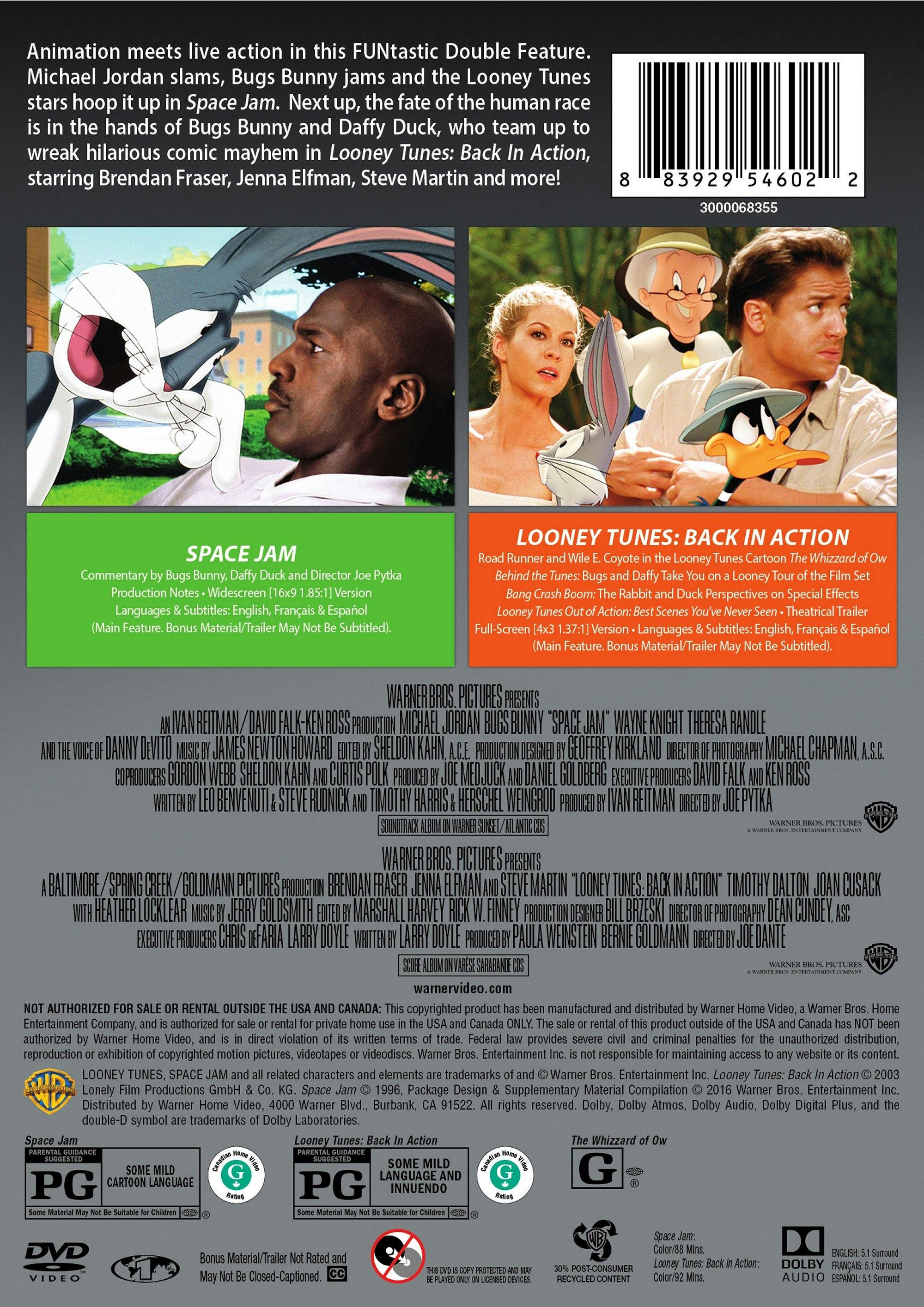 Space Jam/Looney Tunes: Back in Action (DVD Double Feature) [DVD] - Image 2