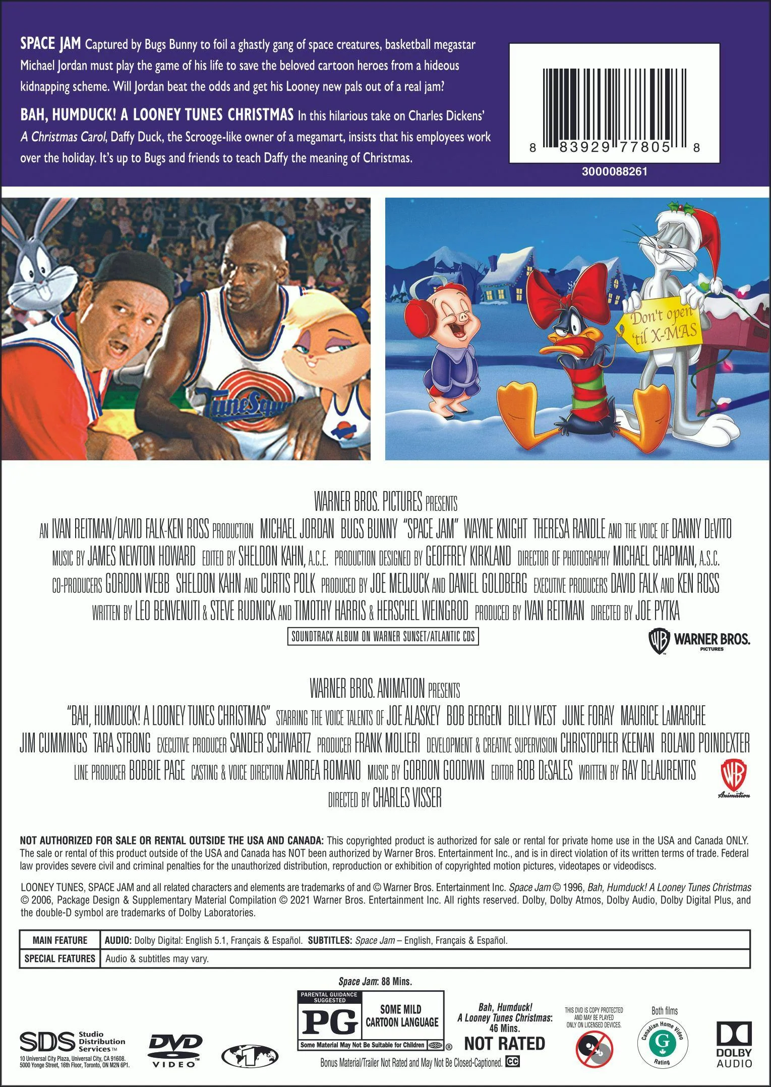 Space Jam (Original) Holiday Double-Feature (DVD) [DVD] - Image 3