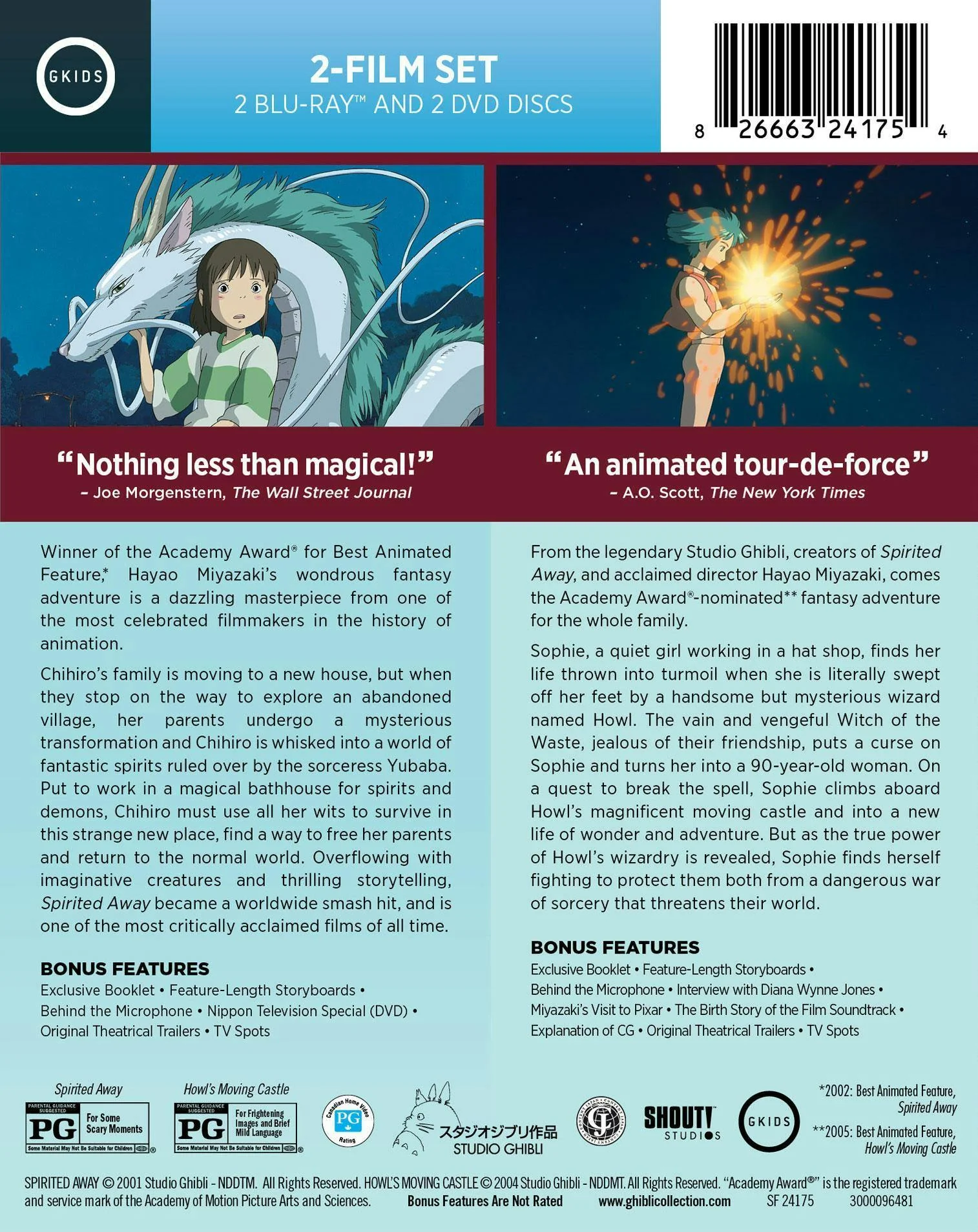 Spirited Away / Howl's Moving Castle 2-Film Set [Blu-ray] - Image 3
