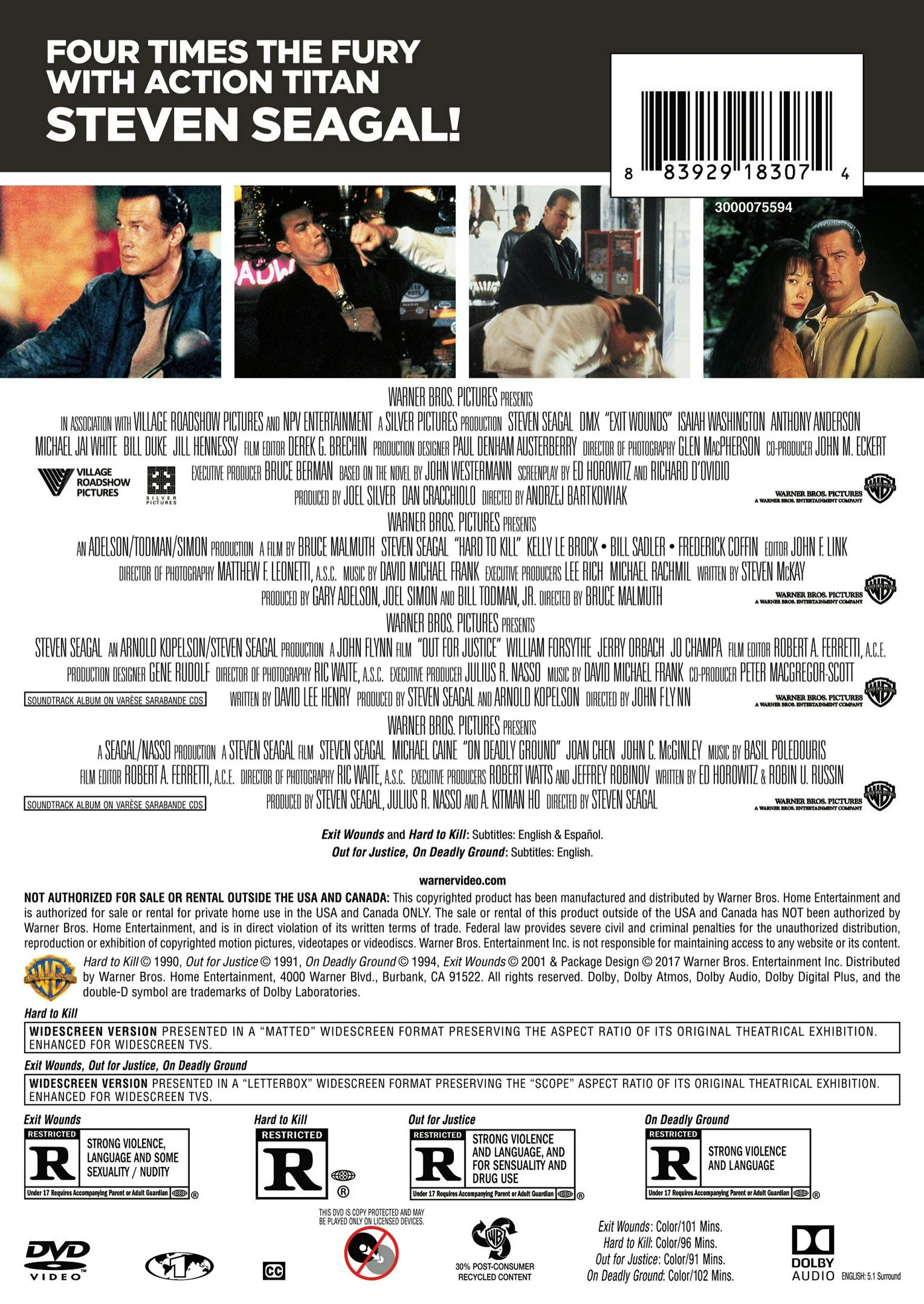 Steven Seagal Collection (DVD Set) [DVD] - Image 2