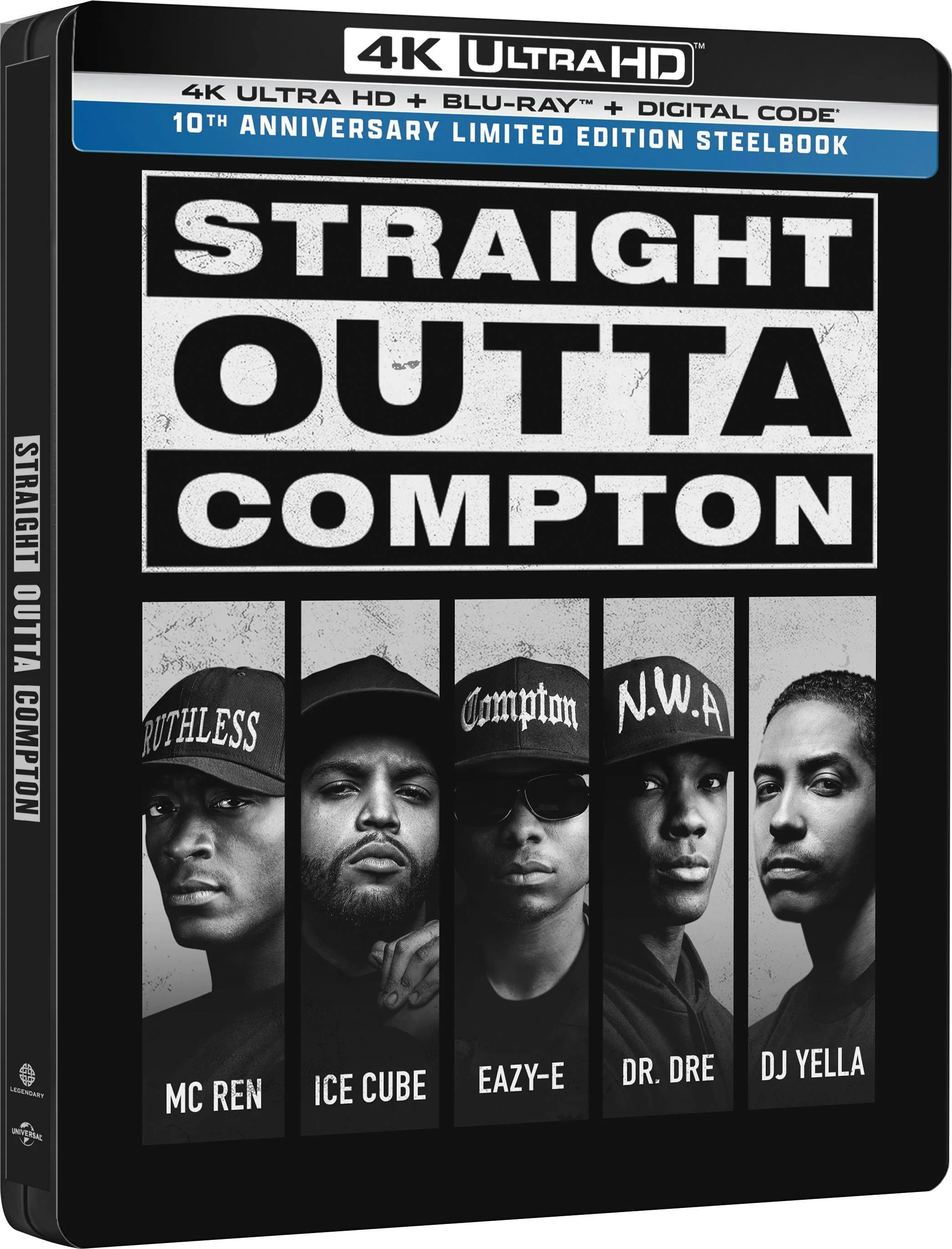 Straight Outta Compton - 10th Anniversary (Limited Edition 4K Ultra HD Steelbook + Blu-ray + Digital) [UHD] - Image 2