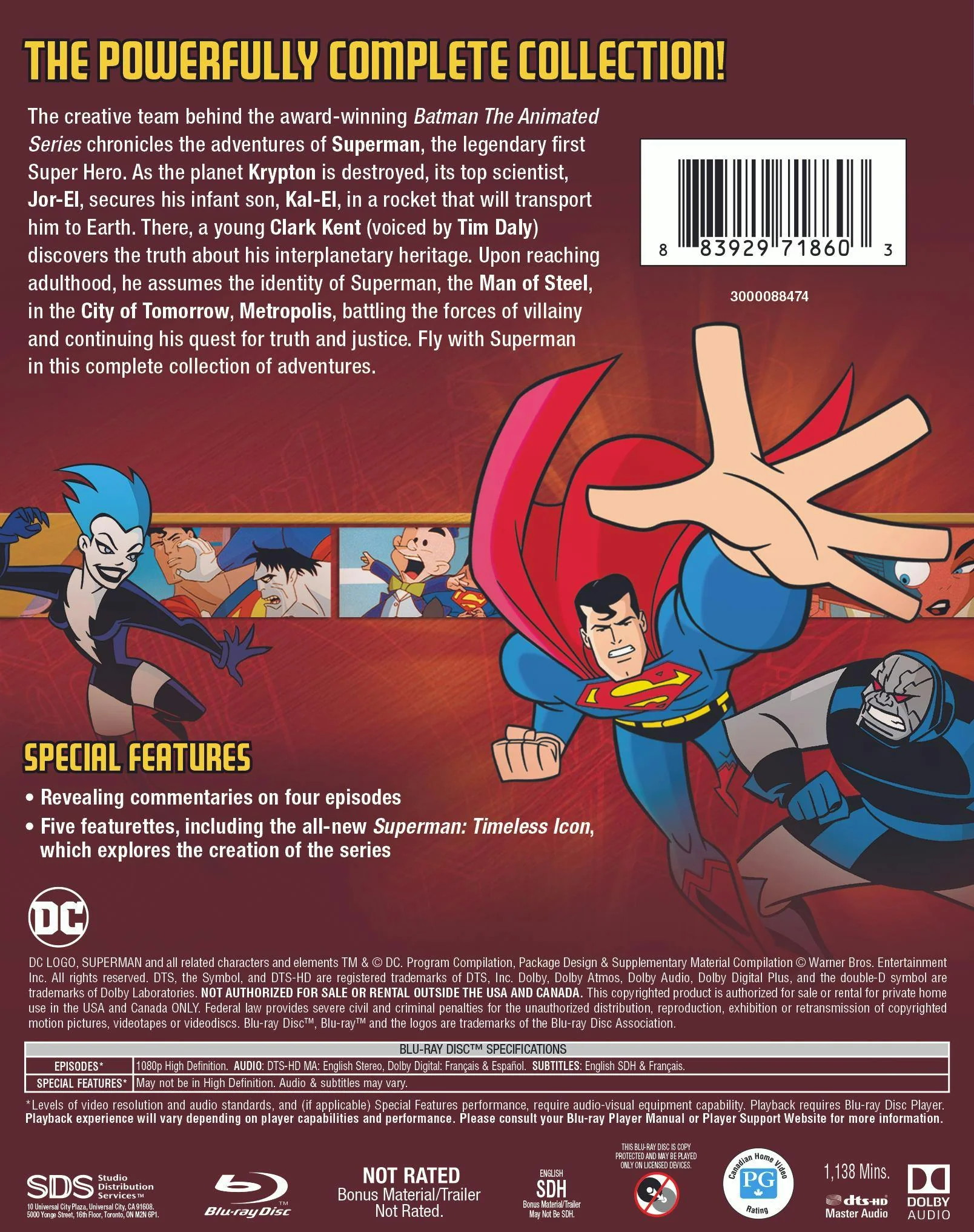 Superman: The Complete Animated Series [Blu-ray] - Image 3