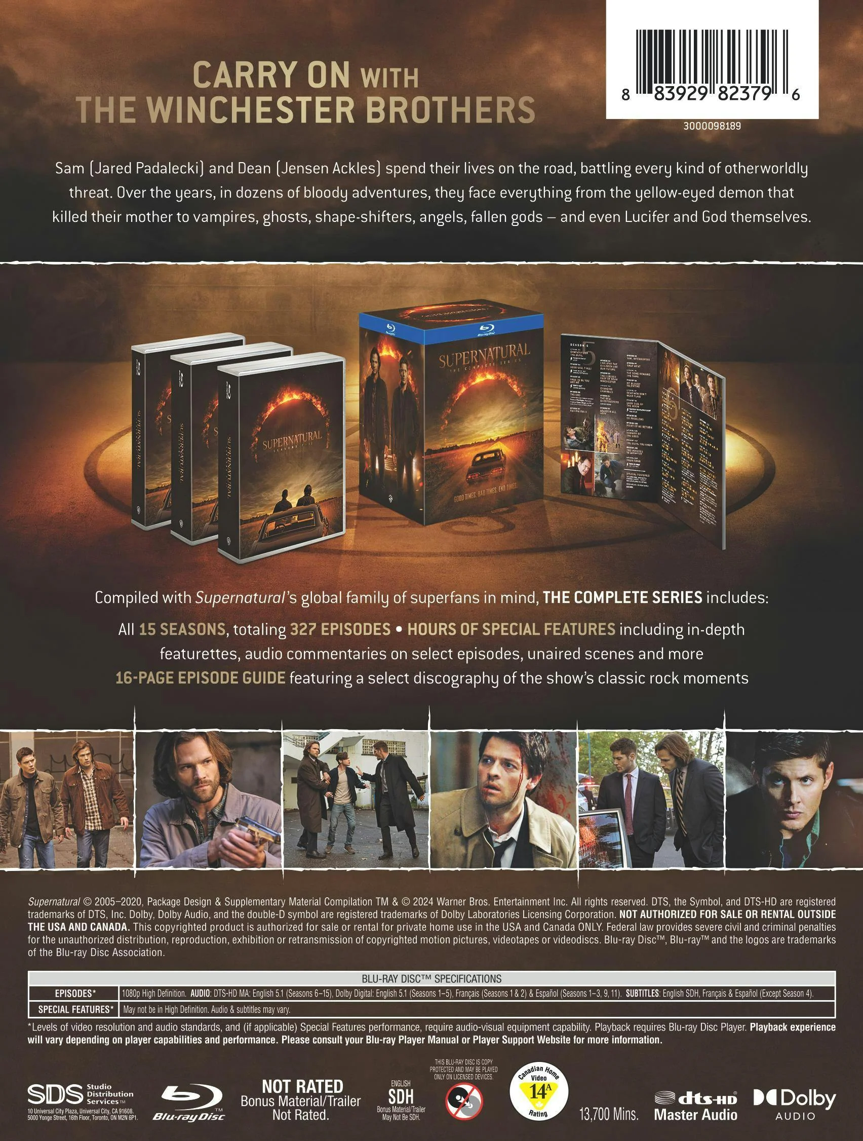 Supernatural: The Complete Series (Boxset) [Blu-ray] - Image 3