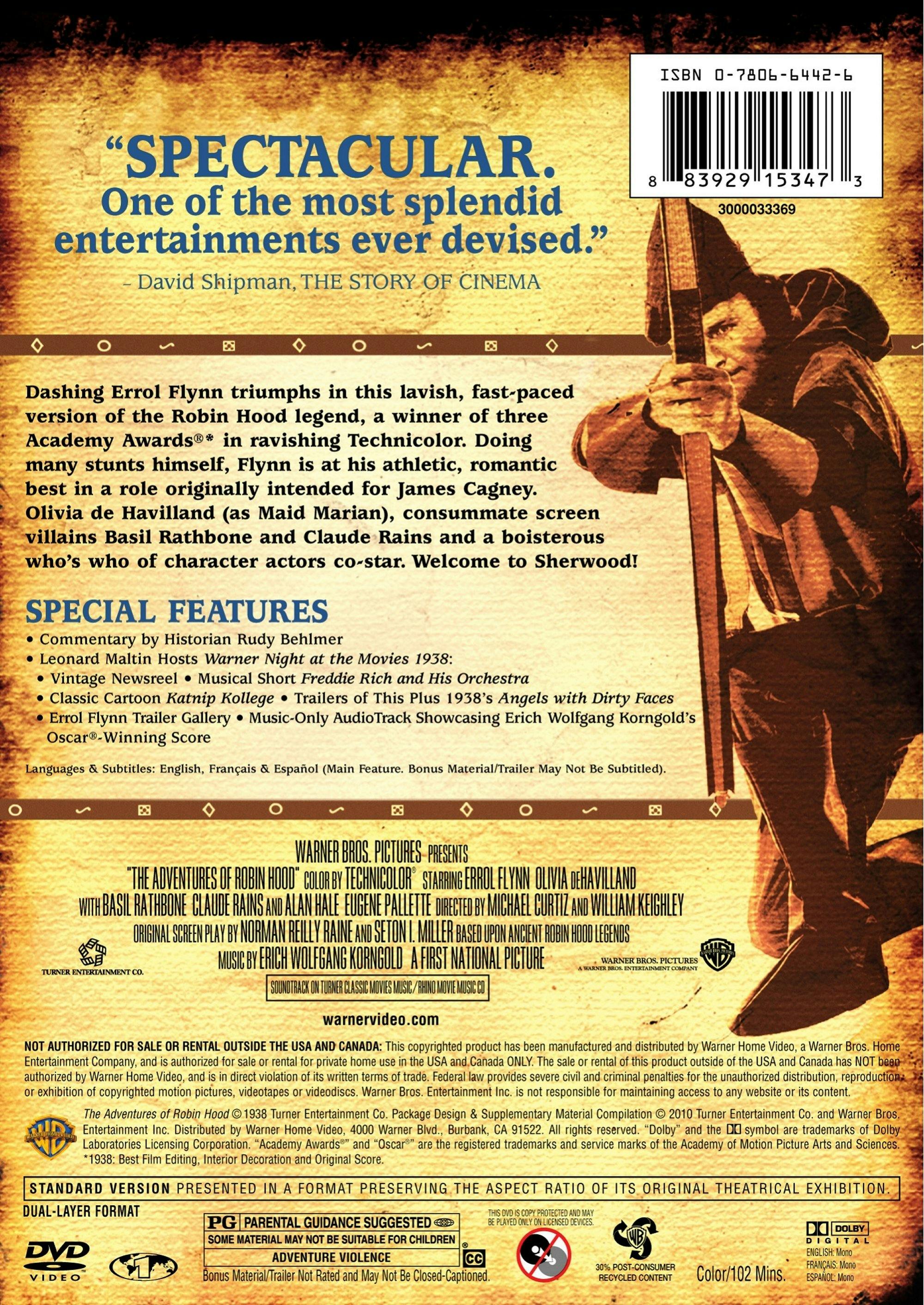 The Adventures of Robin Hood [DVD] - Image 2