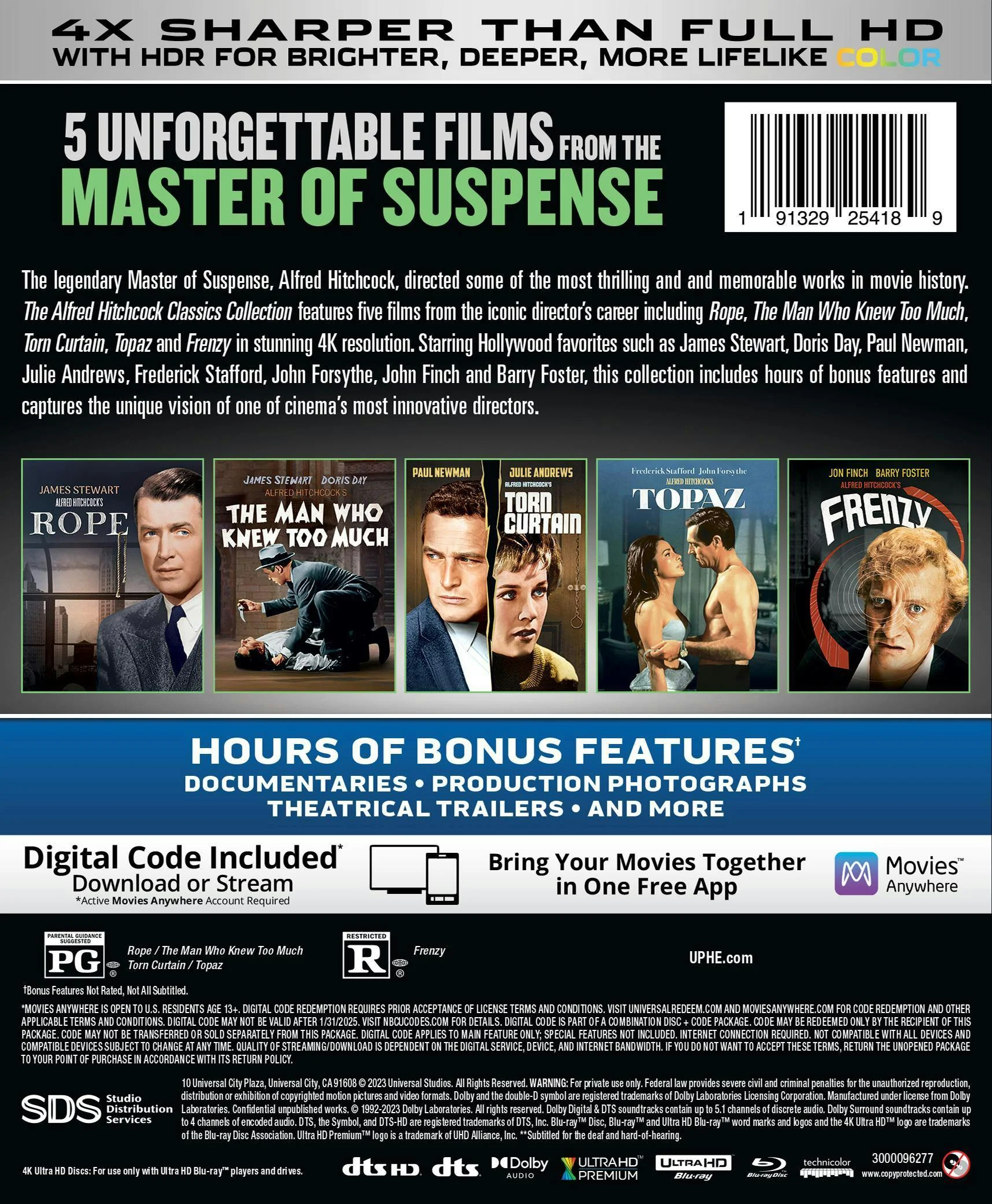 The Alfred Hitchcock Classics Collection (4K Ultra HD + Blu-ray) [UHD] - Image 3