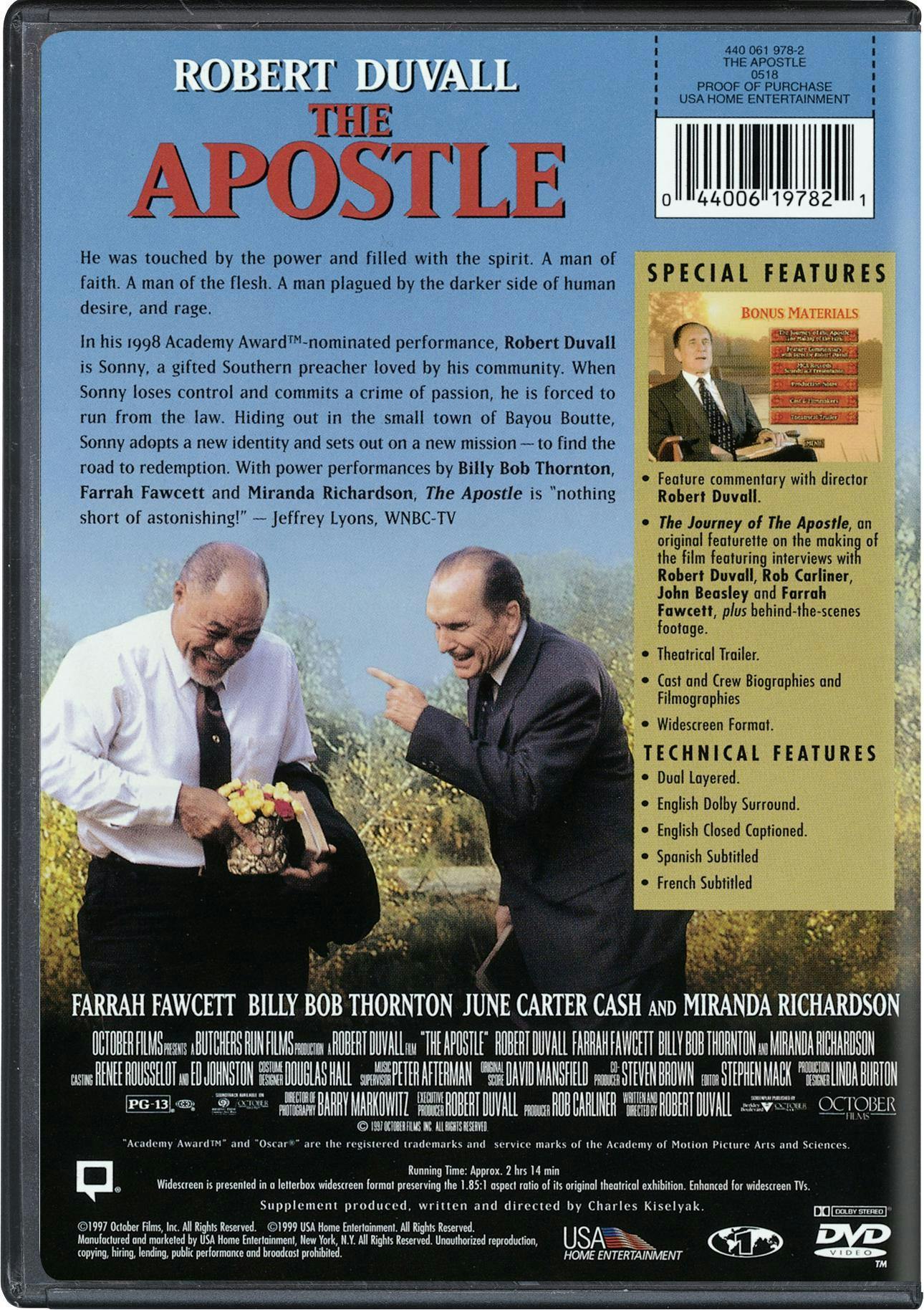 The Apostle [DVD] - Image 3