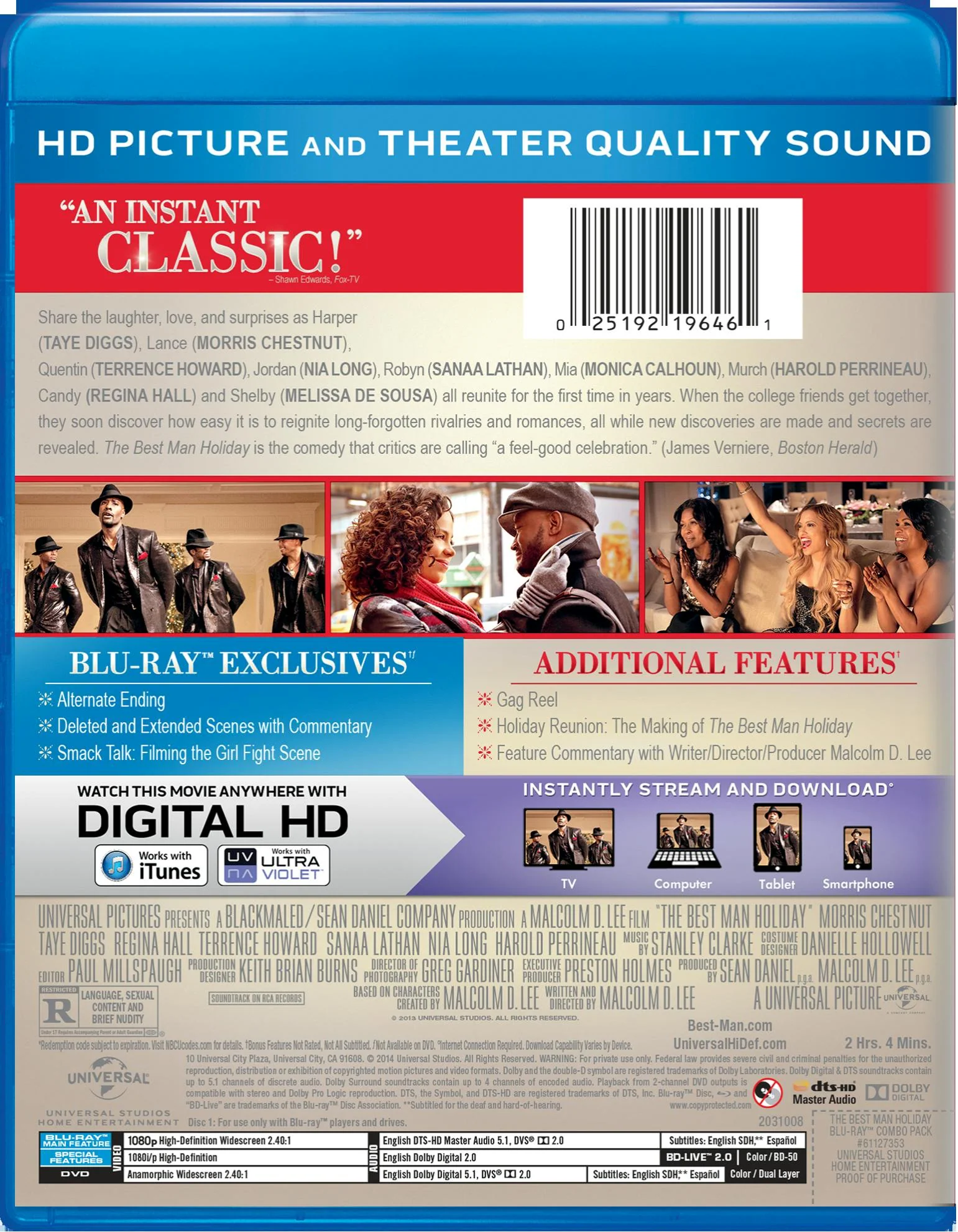 The Best Man Holiday (DVD + Digital) [Blu-ray] - Image 3