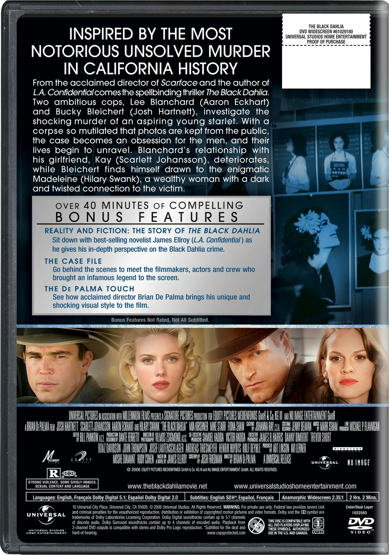 The Black Dahlia (DVD Widescreen) [DVD] - Image 3
