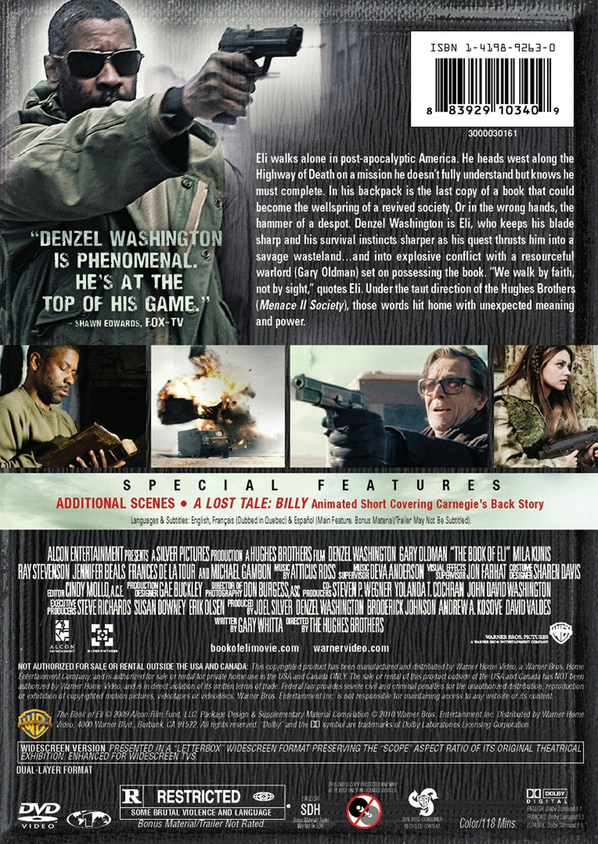 The Book of Eli (DVD Widescreen) [DVD] - Image 2